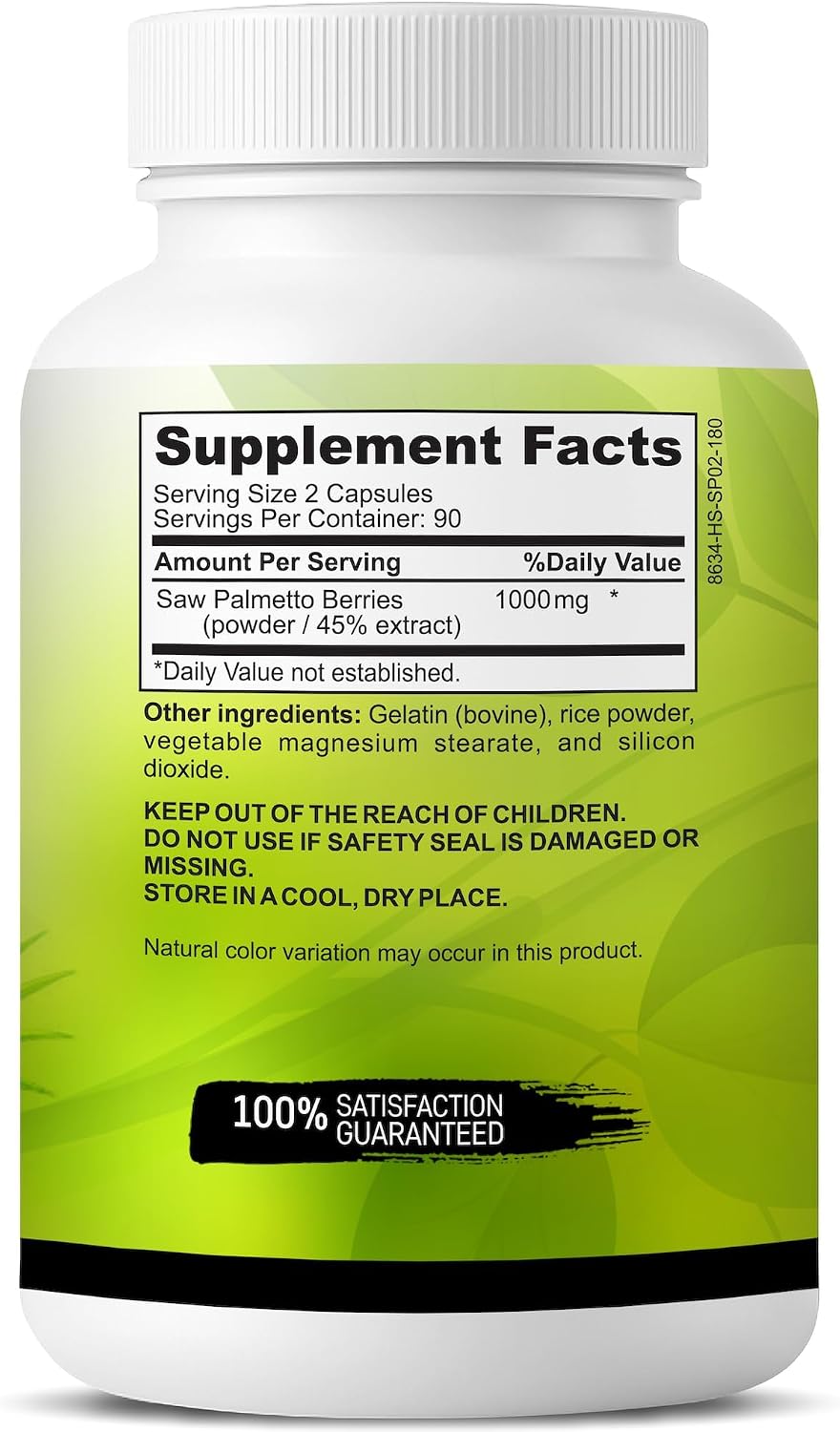 Saw Palmetto 1000 mg - Dr Martins Nutrition ⚡