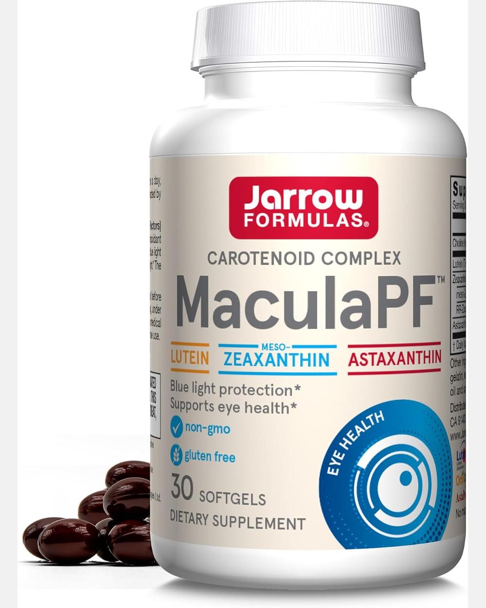 MaculaPF Carotenoid Complex | 30 Softgels - Jarrow Formulas