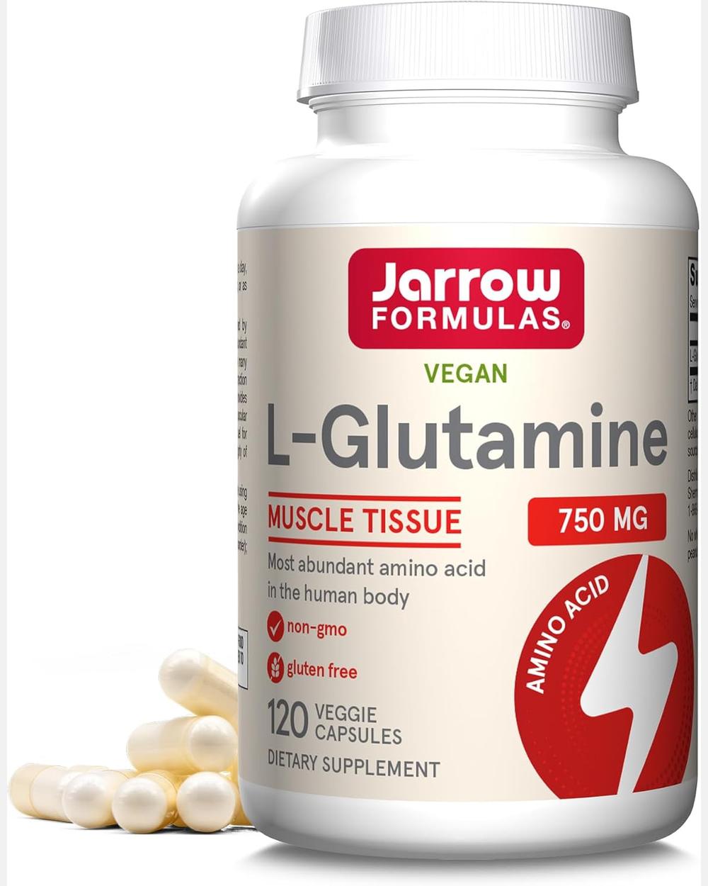 L-Glutamine 750 mg | 120 cápsulas - Jarrow Formulas