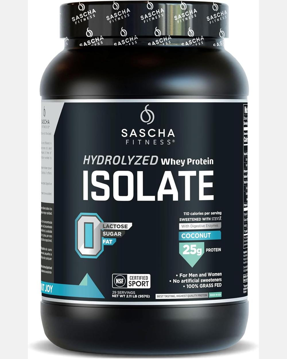 Hydrolyzed Whey Protein Isolate – Sabor Coconut (2 lb) - Sascha Fitness