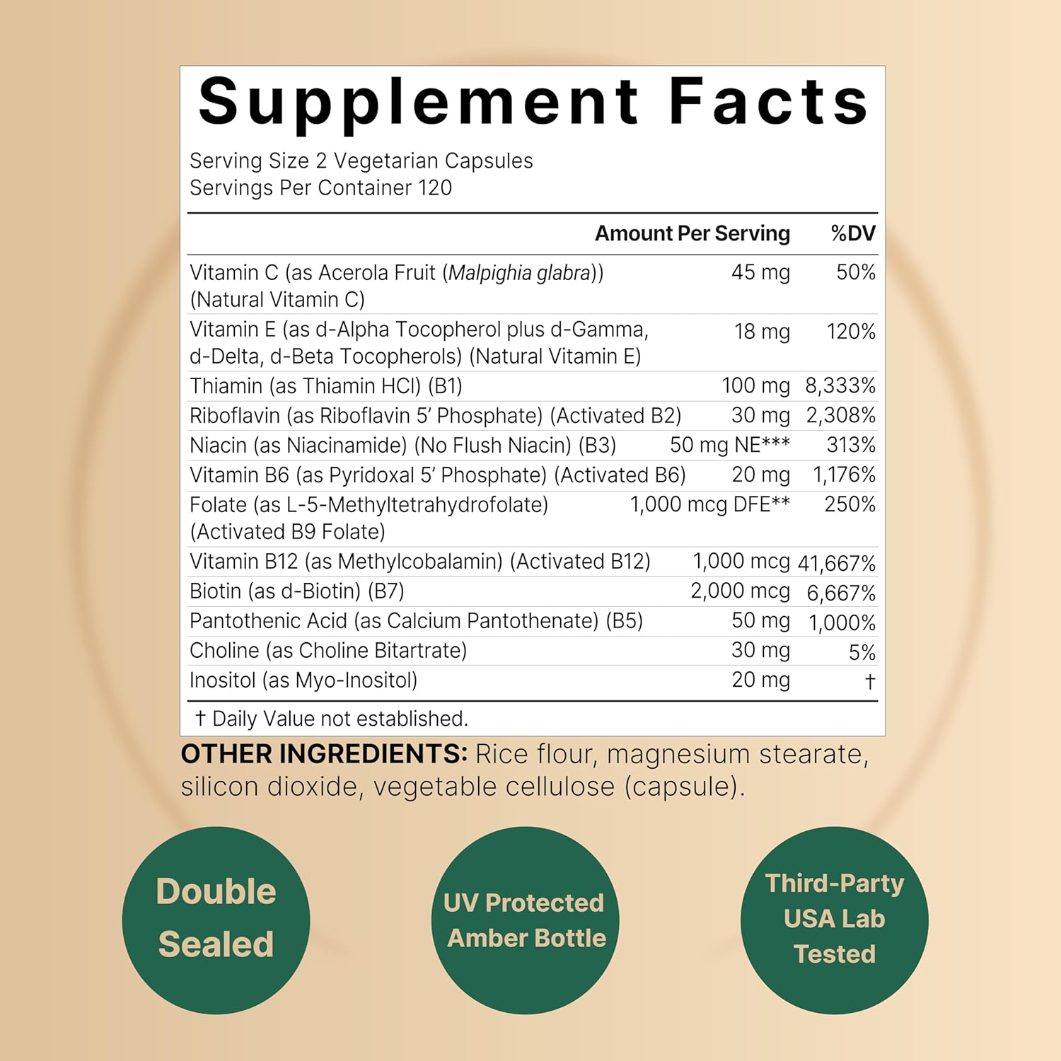 Complejo B Metilado - 240 Cápsulas vegetales - NatureBell