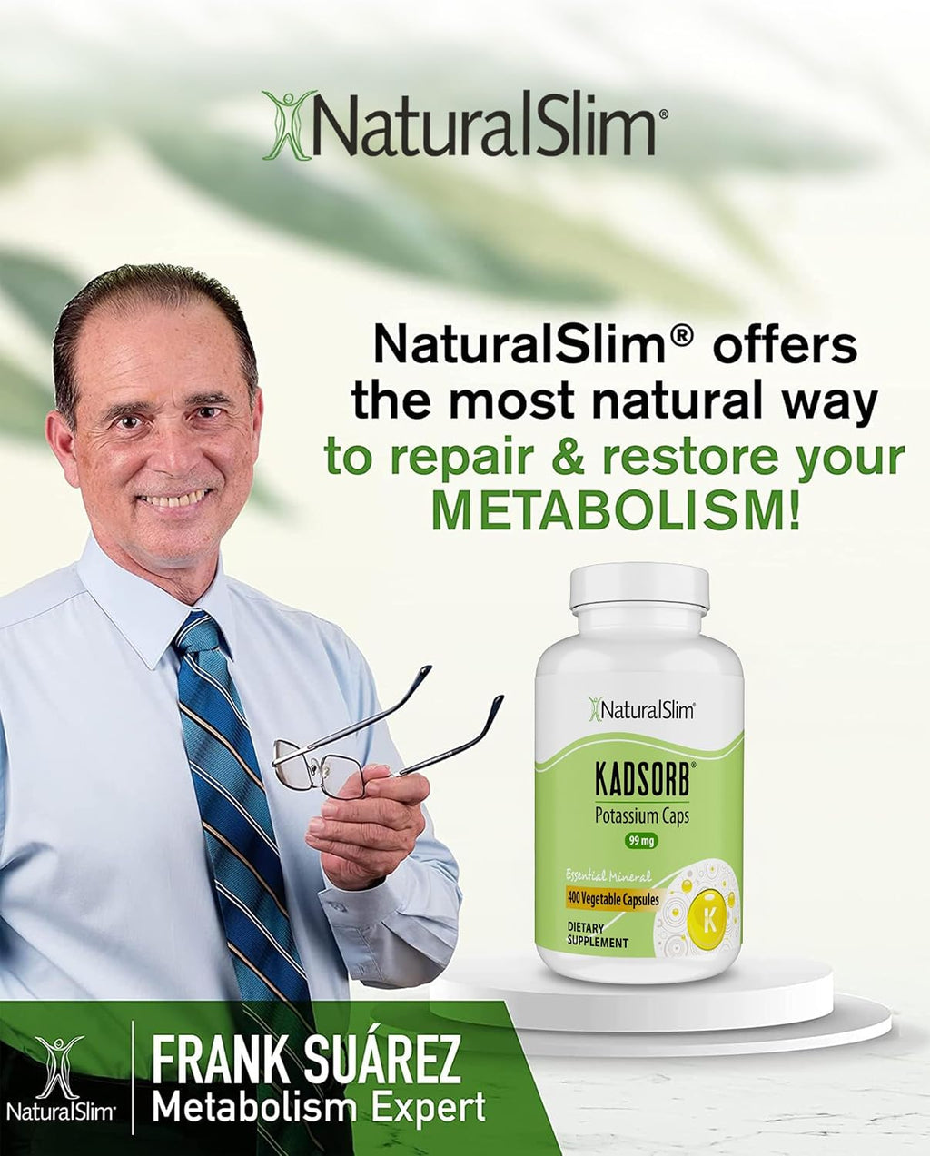 Citrato de Potasio 99mg Kadsorb - NaturalSlim