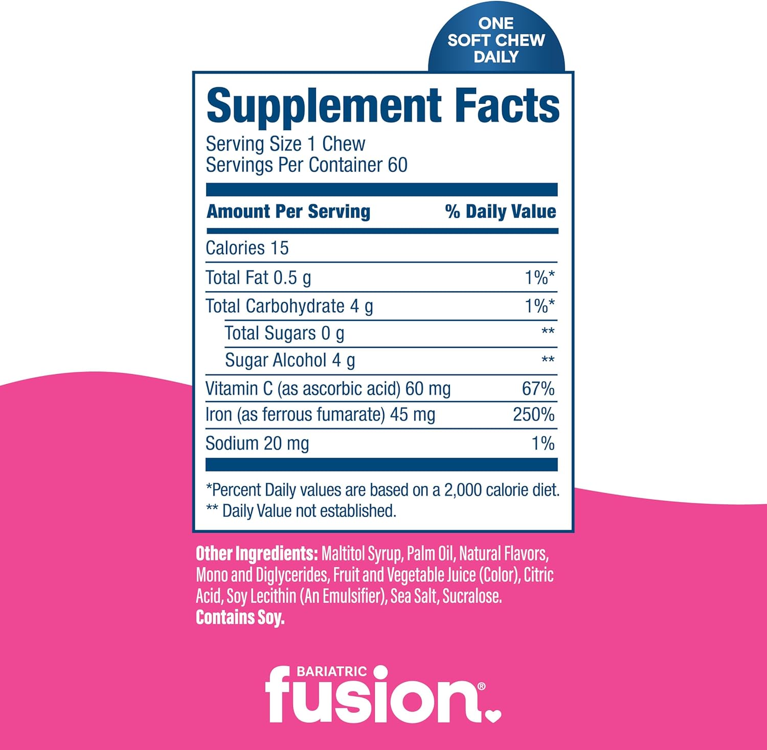Hierro 45mg - Bariatric Fusion