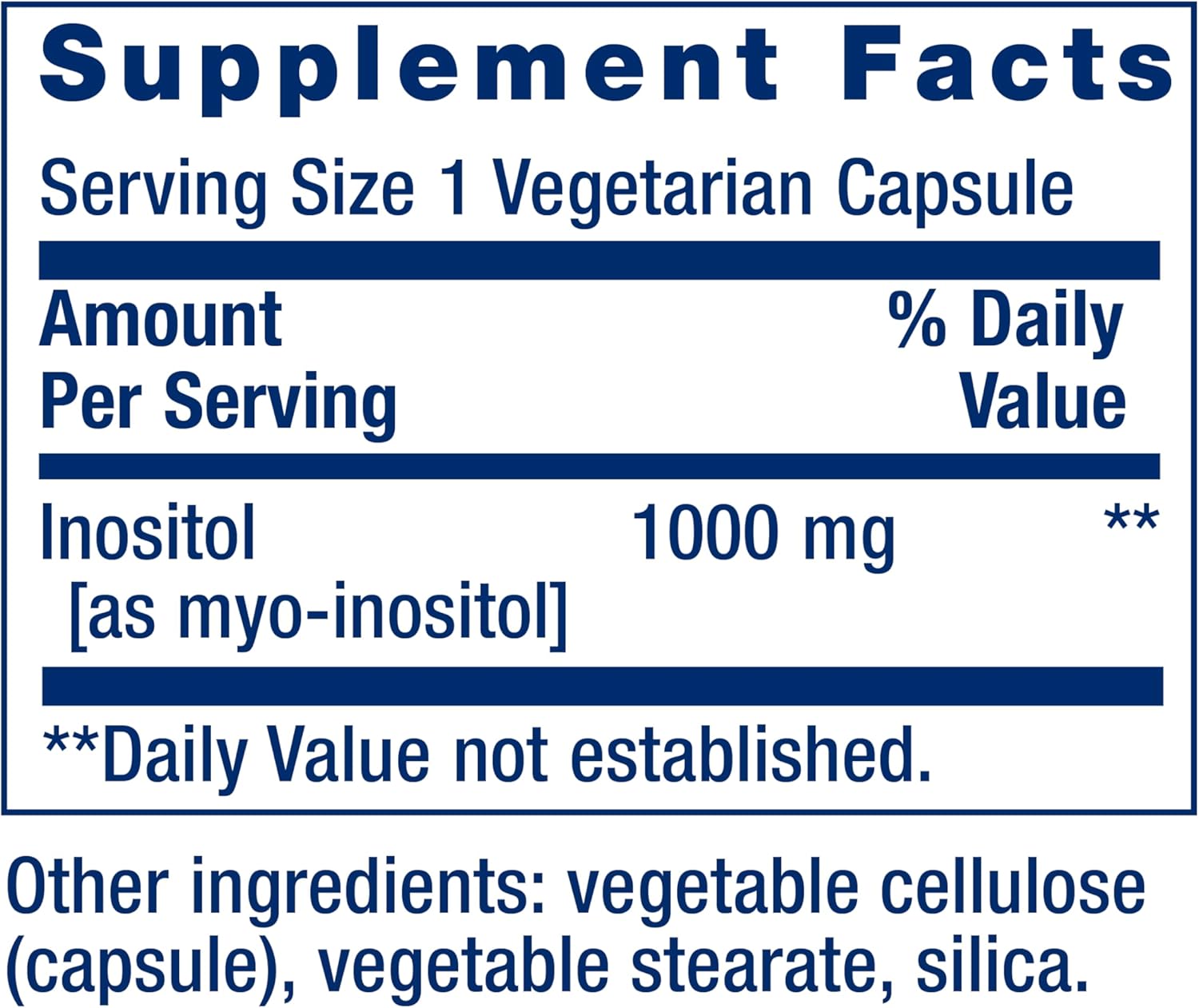 Inositol 1000mg - Life Extension