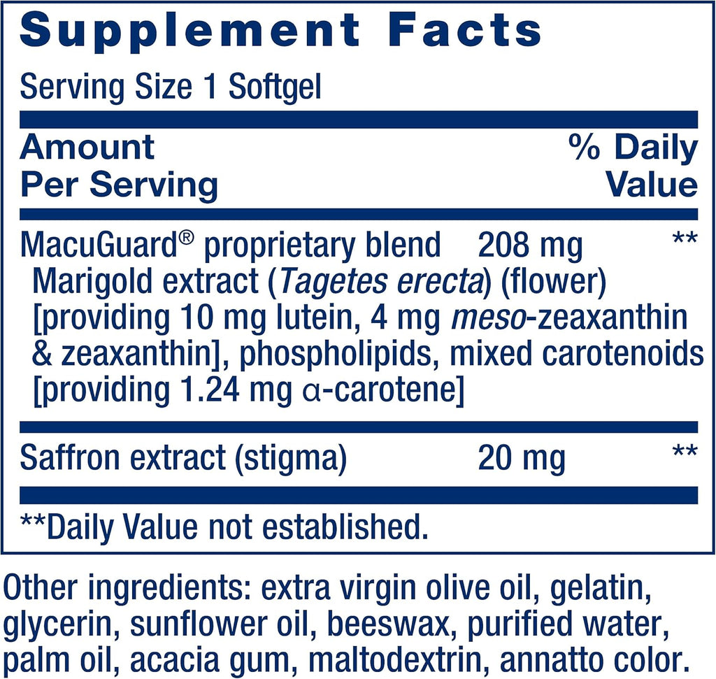 MacuGuard Ocular Support - Life Extension