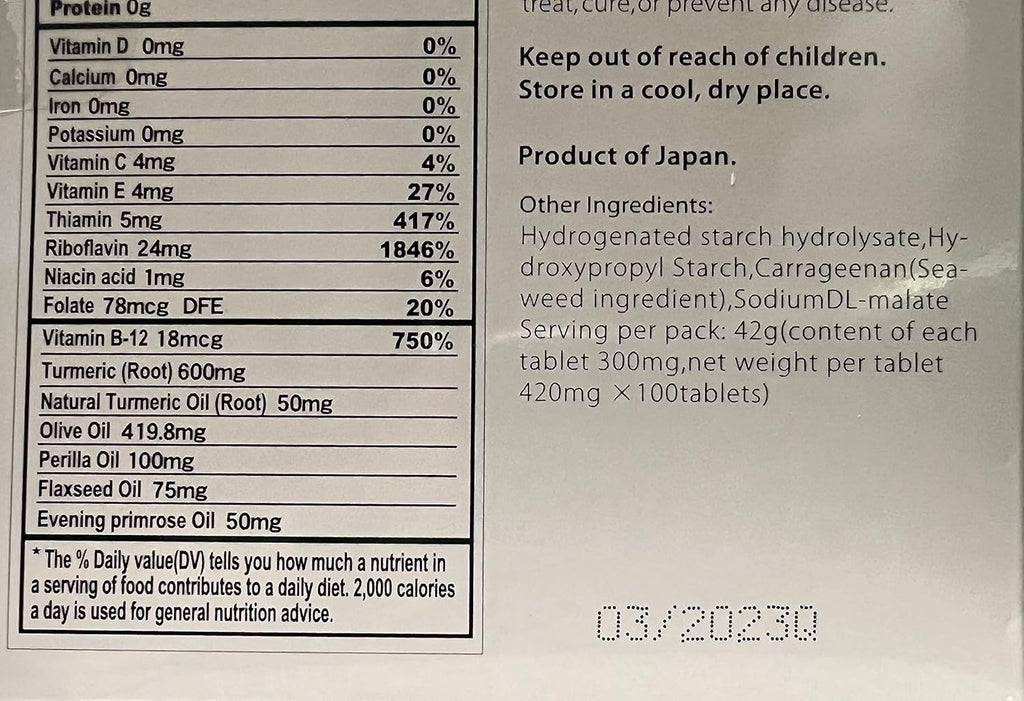 Kangen Ukon Turmeric Multivitaminas 100% orgánicas - ENAGIC