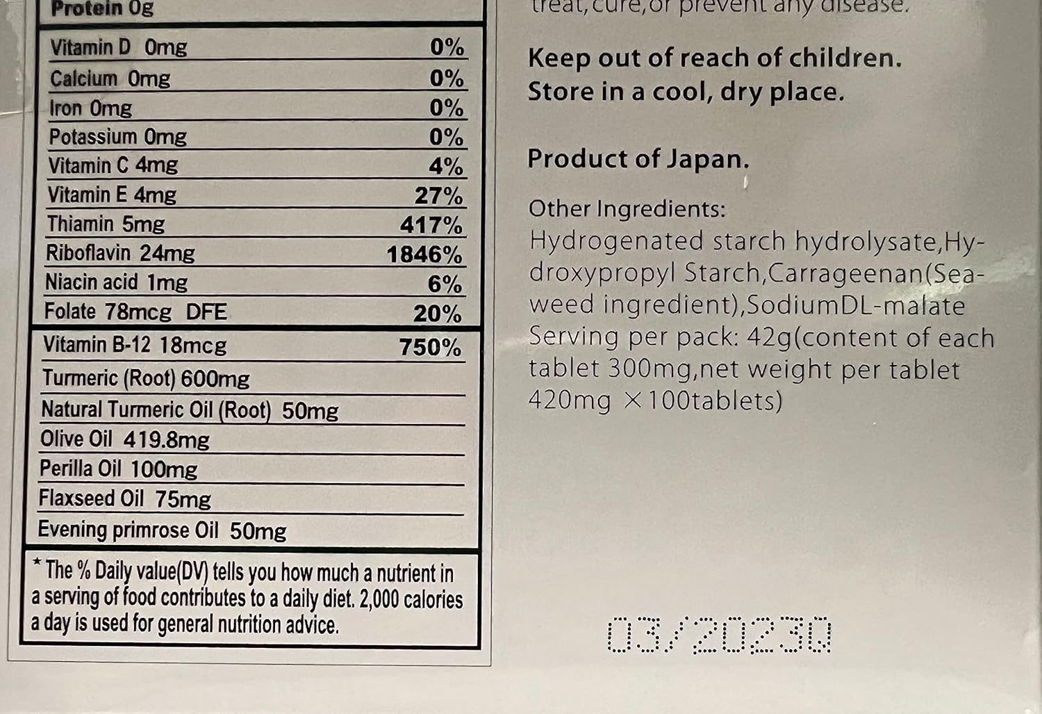 Kangen Ukon Turmeric Multivitaminas 100% orgánicas - ENAGIC