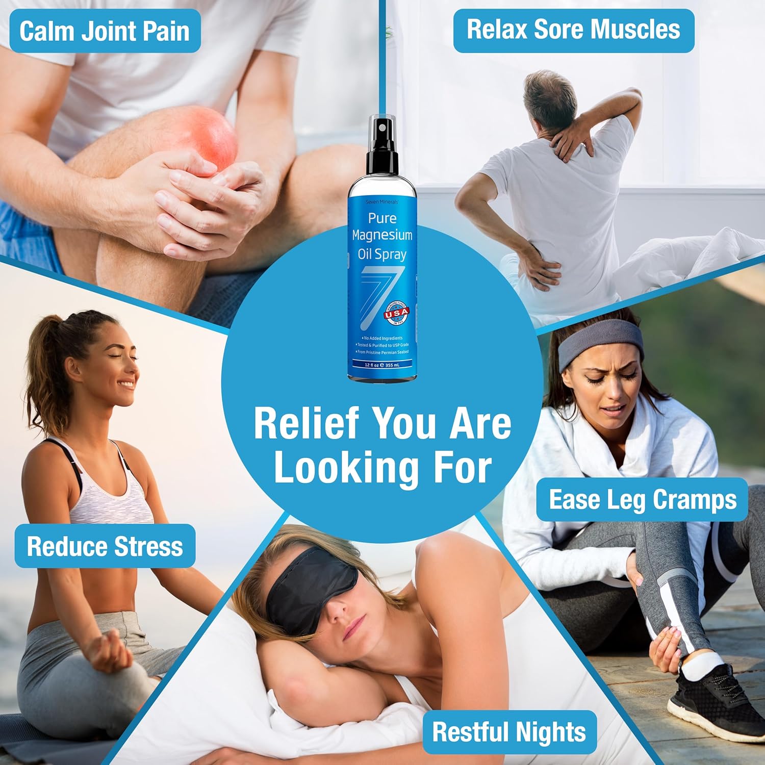 Aceite de Magnesio en Spray 355ml - Seven Minerals