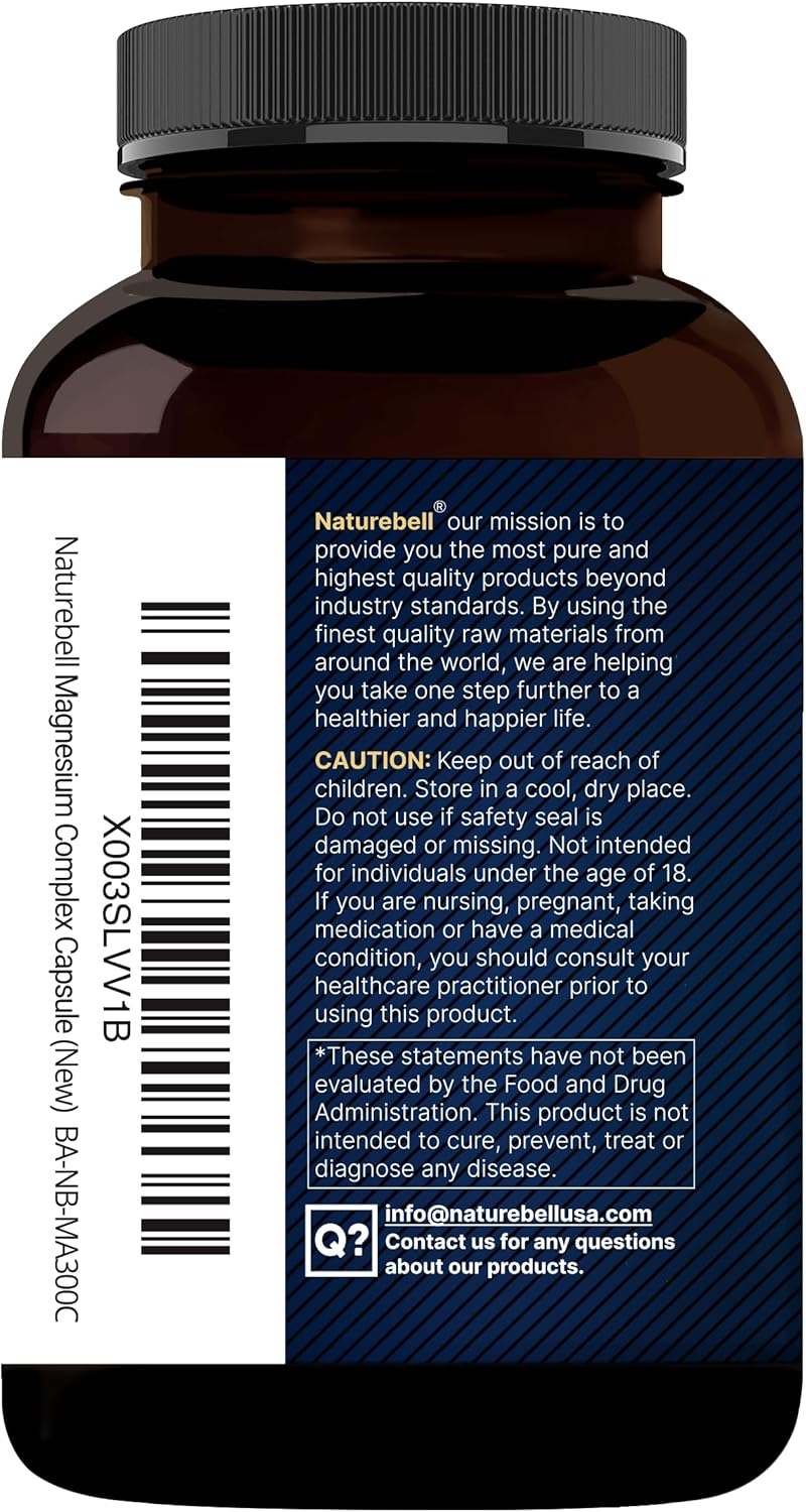 Complejo de Magnesio 500 mg - 300 Cápsulas - NatureBell