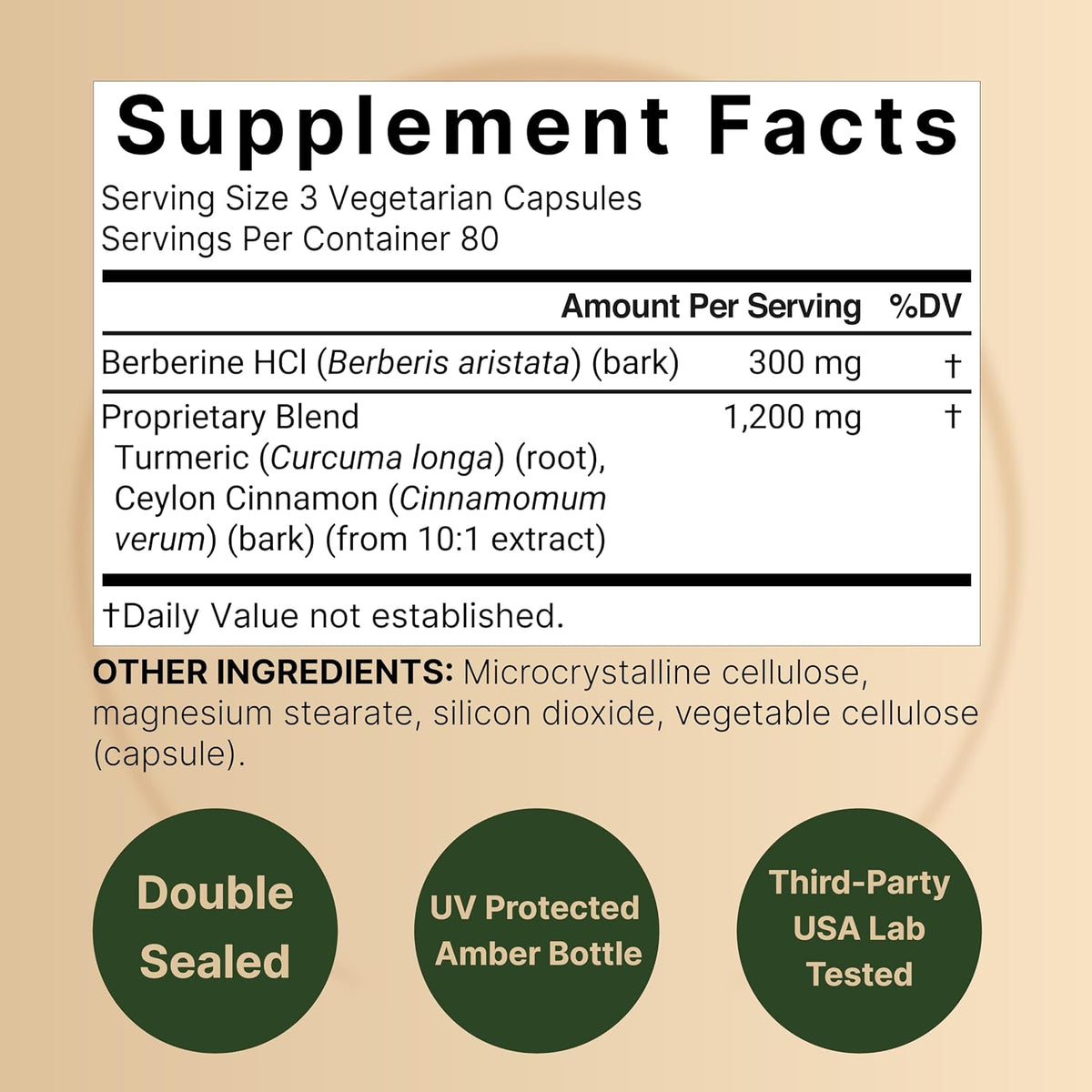 Berberina 1500 mg – 240 Cápsulas Vegetales – NatureBell