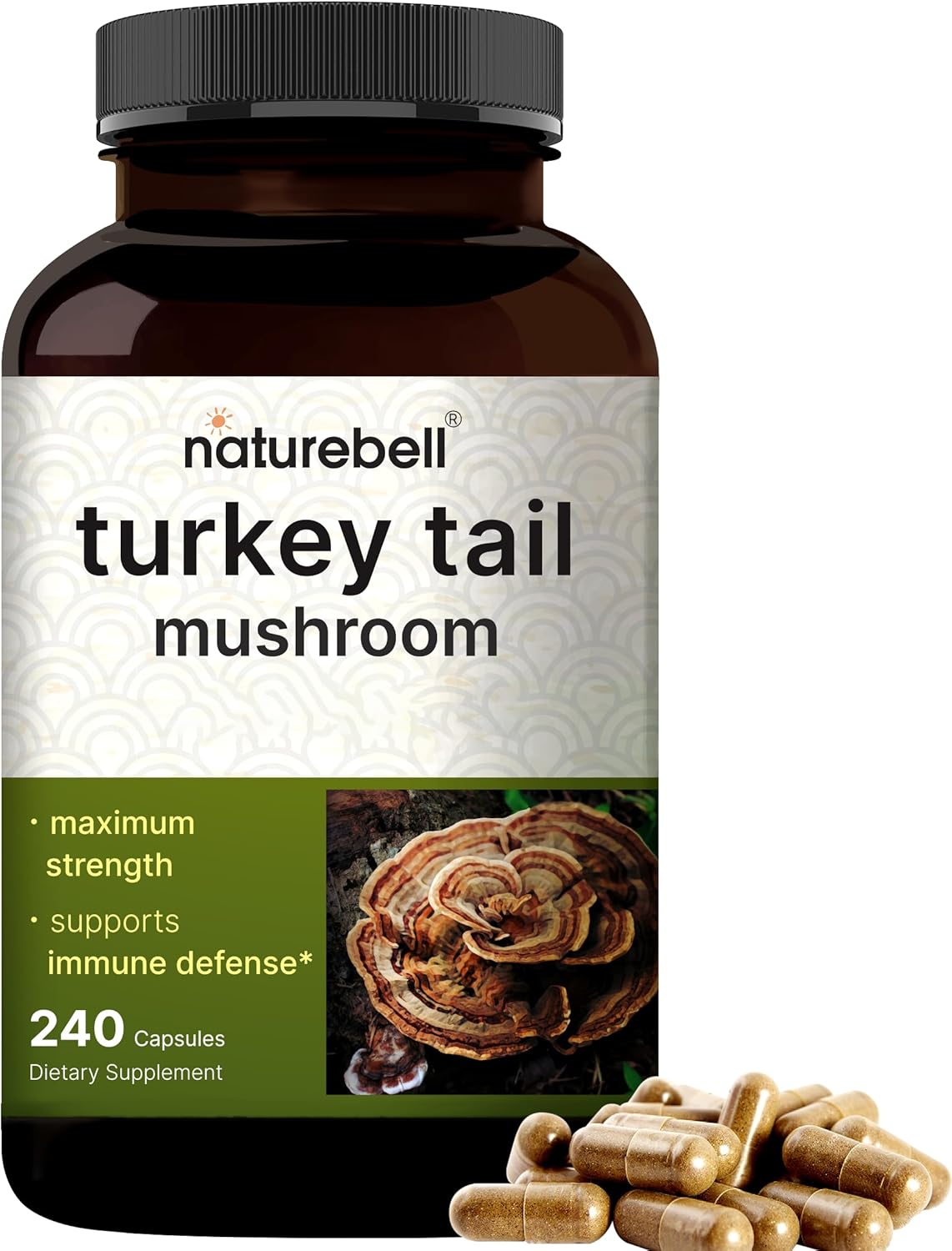 Hongos Turkey Tail 15000mg por Porción - NatureBell