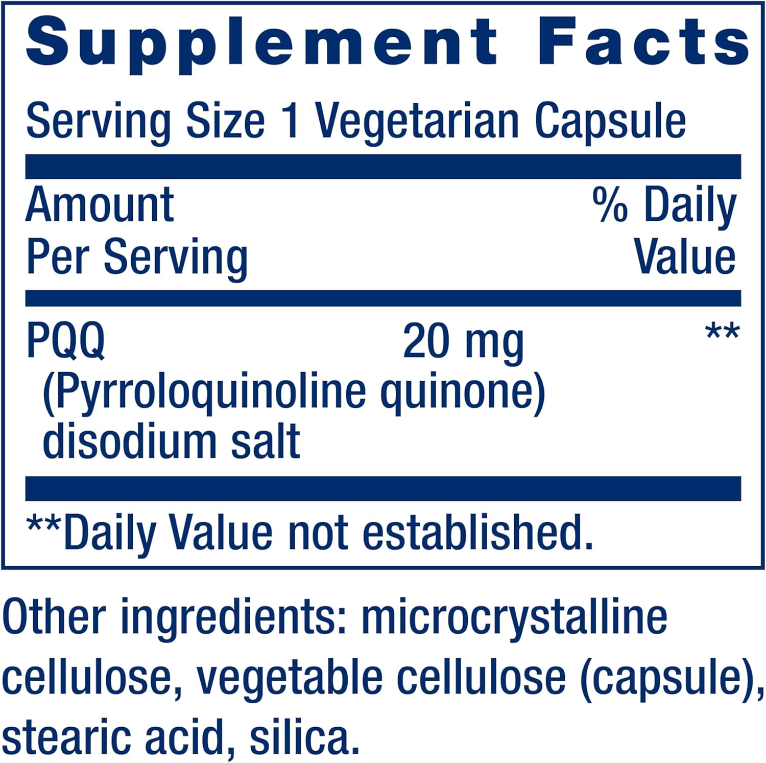 PQQ 20 mg - Life Extension