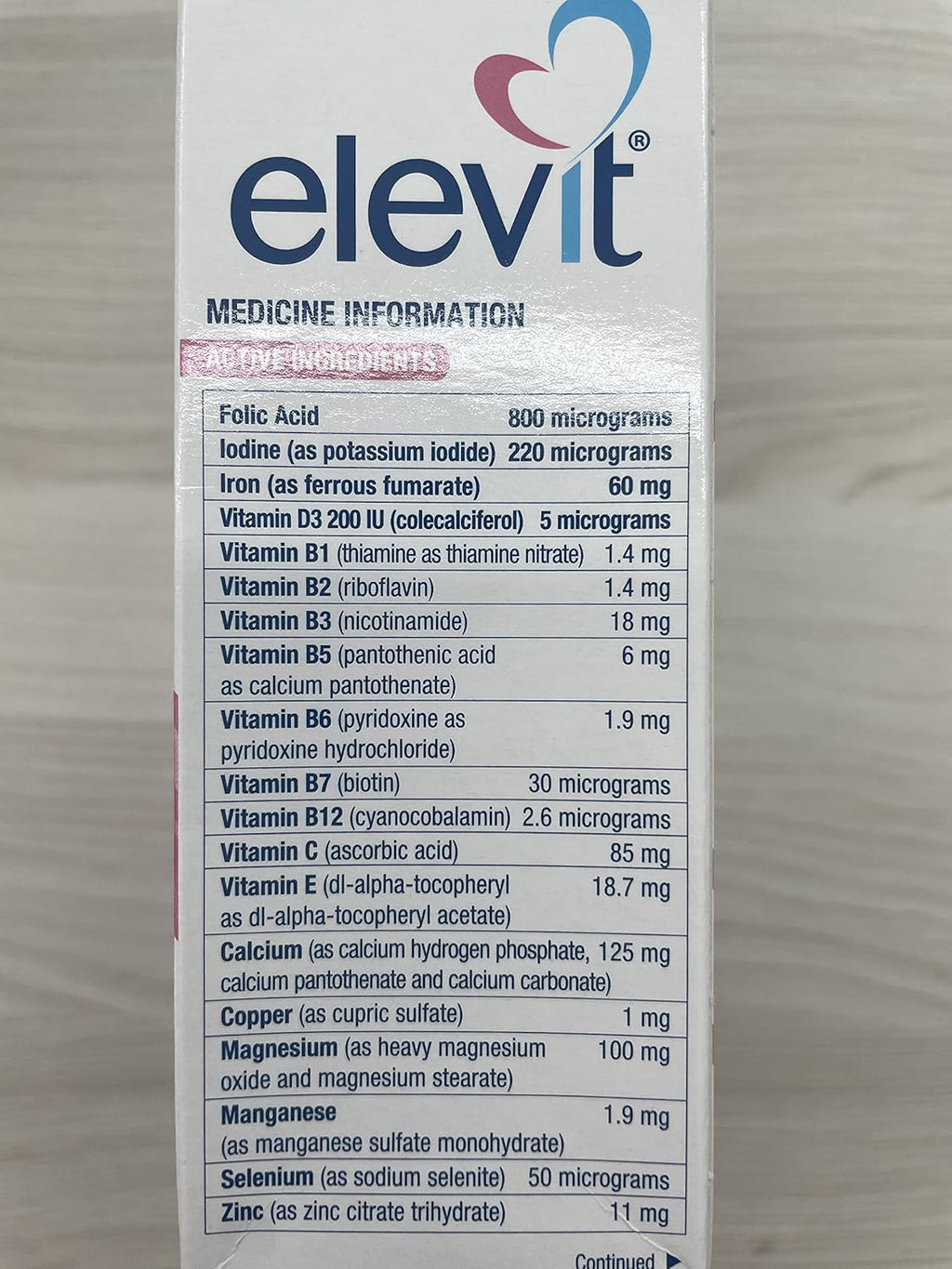 Pre-conception & Pregnancy - Elevit