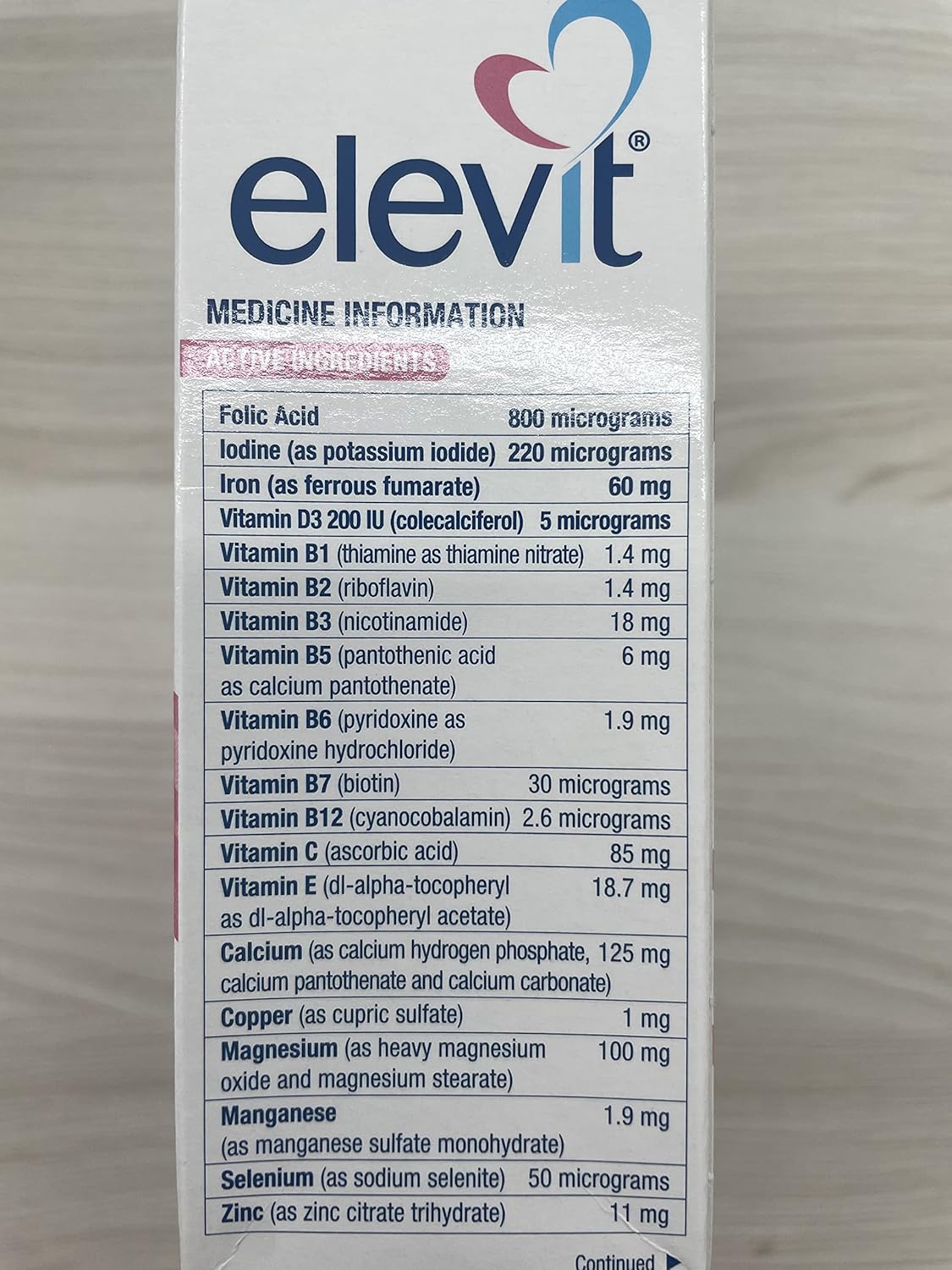 Pre-conception & Pregnancy - Elevit