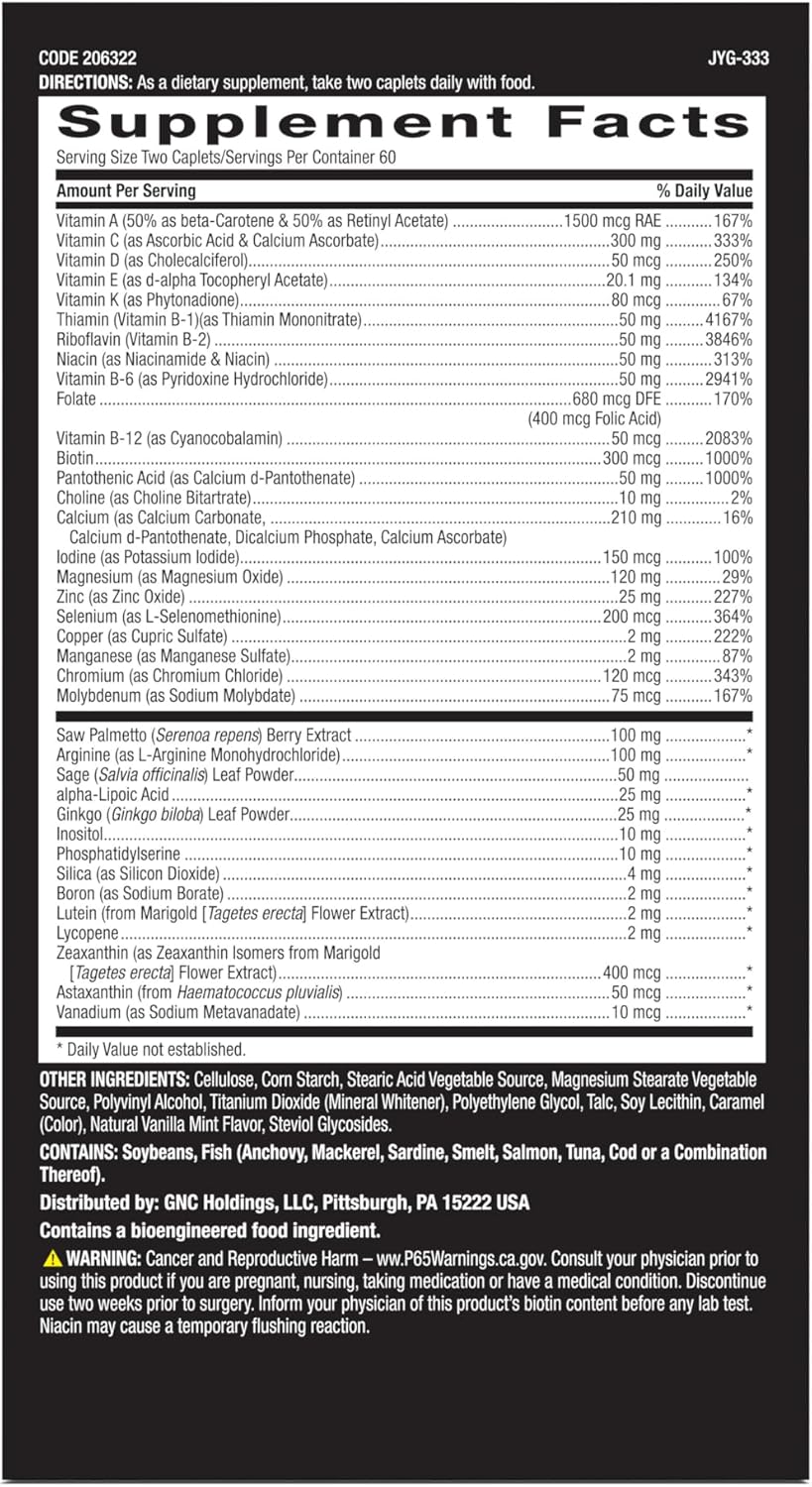 Mega Men 50 plus Multivitamin - GNC
