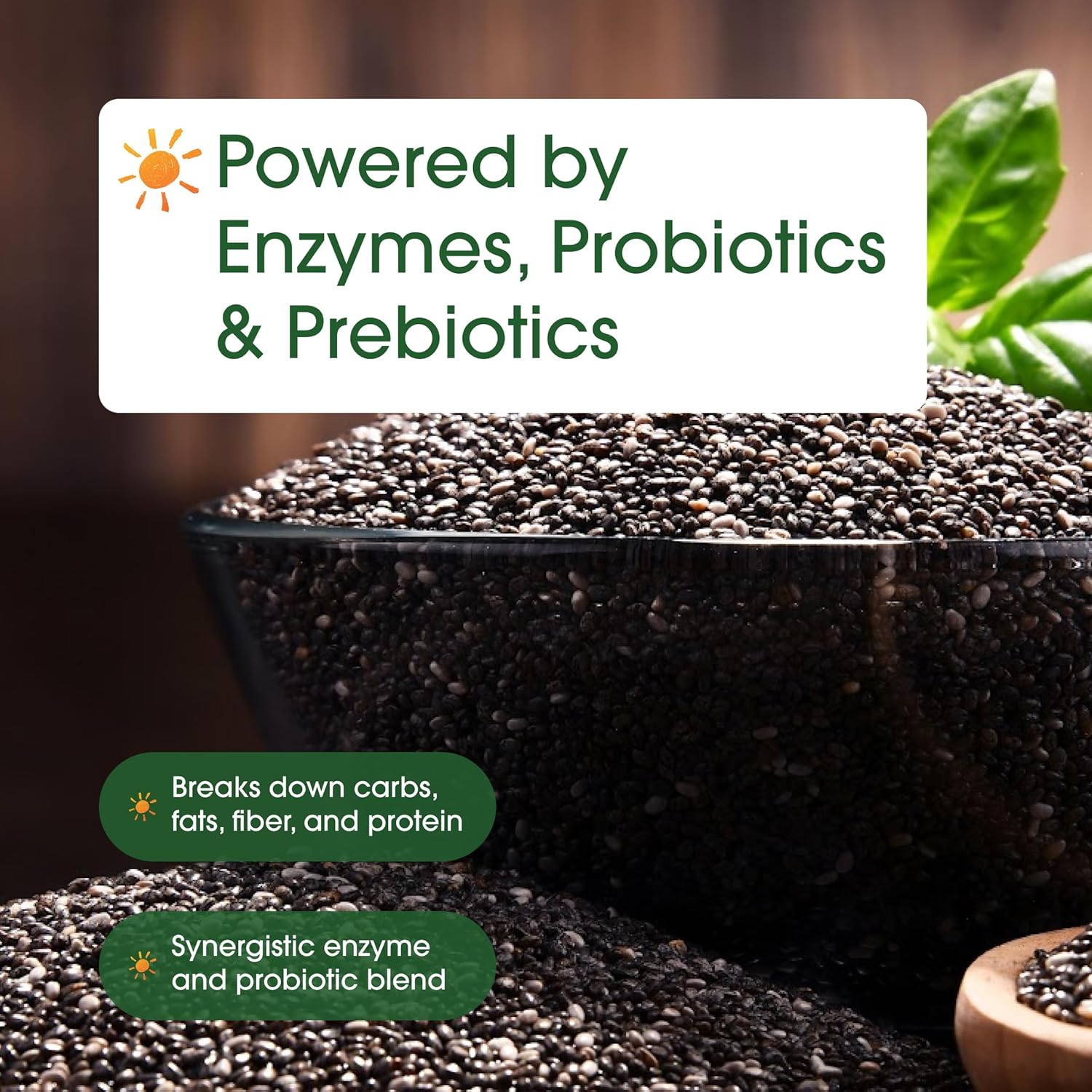 Enzimas Digestivas con Probióticos y Prebióticos – 240 Cápsulas Vegetales – NatureBell