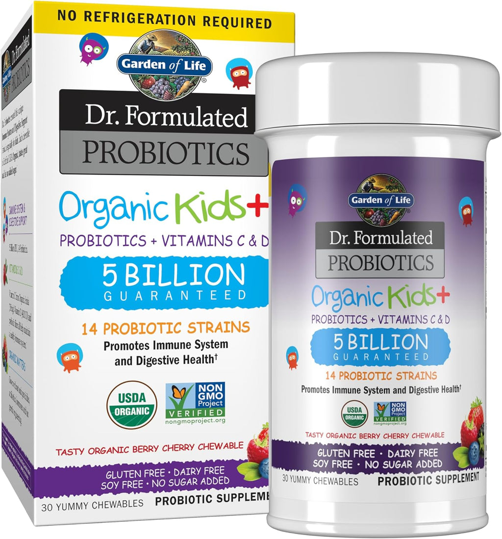 Dr. Formulated Probiotics Organic Kids+ - Garden of Life