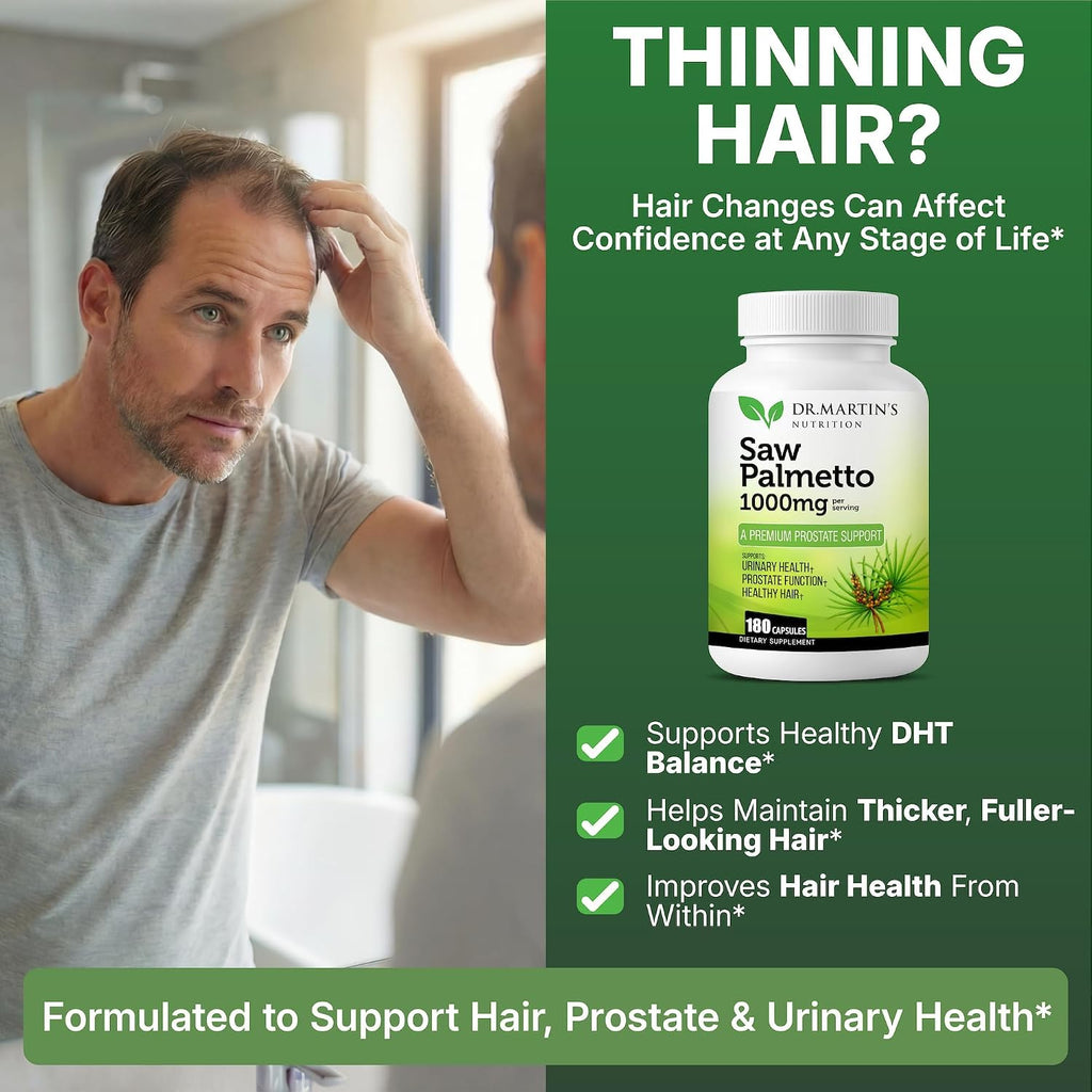 Saw Palmetto 1000 mg - Dr Martins Nutrition ⚡
