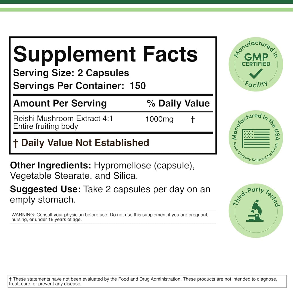 Reishi Mushroom Extract - Double Wood