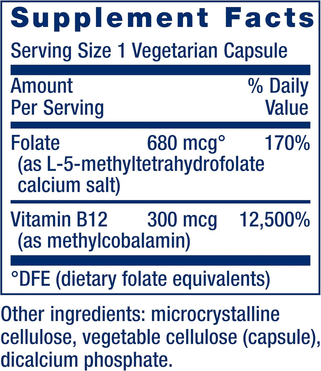 Folate & Vitamina B12 - Life Extension