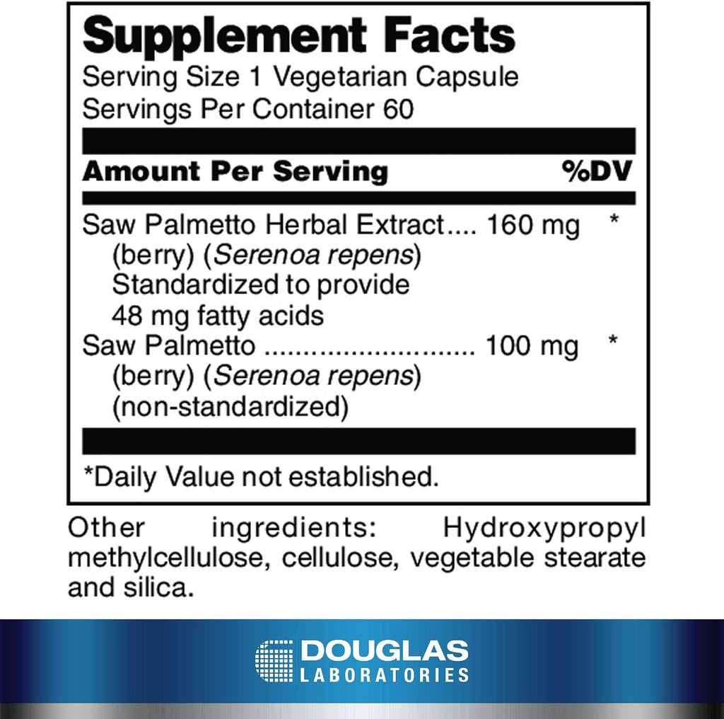 Saw Palmetto Max-V | Palmetto de sierra estandarizada para soporte de próstata - Douglas Laboratories ⚡