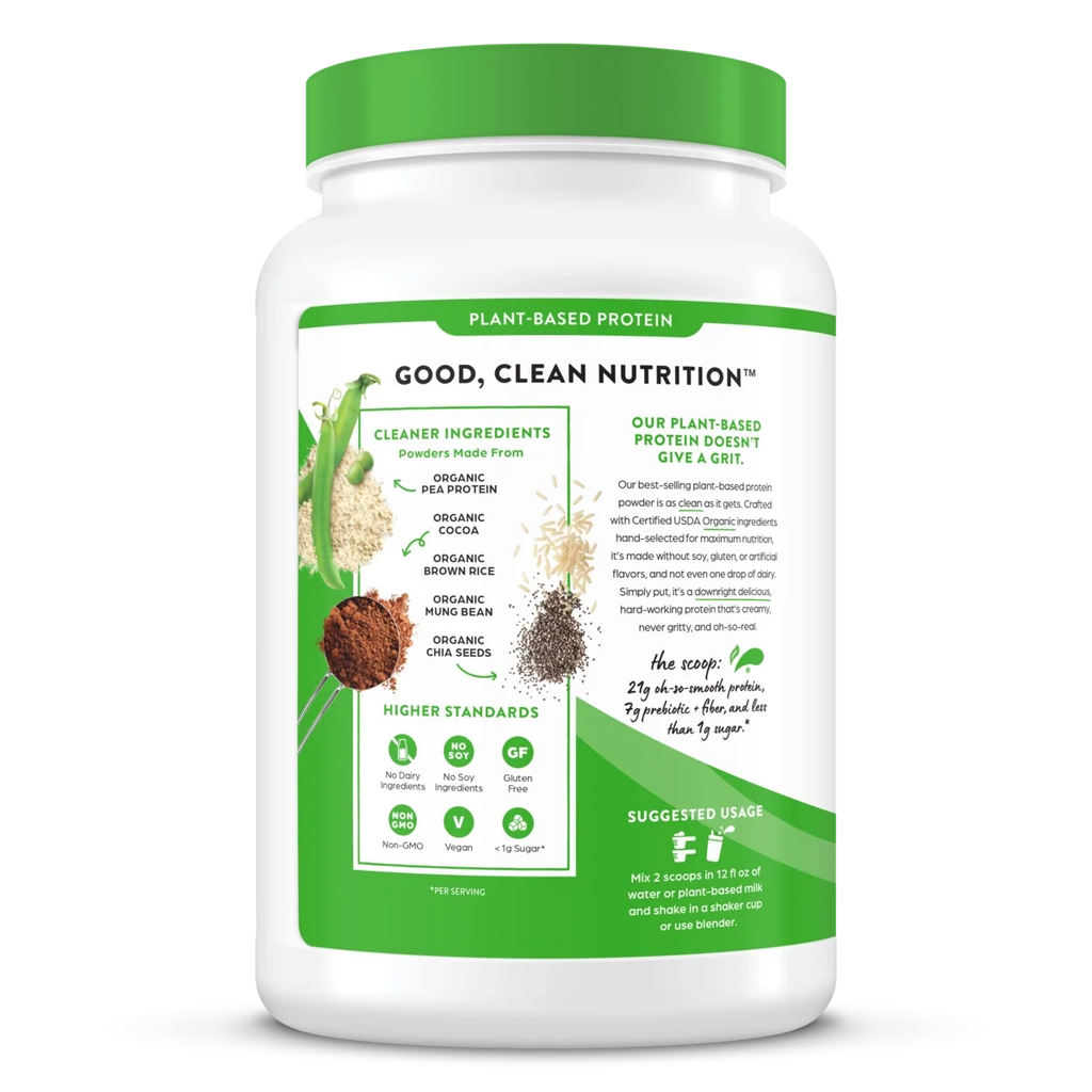 Proteína Vegetal Orgánica en Polvo Chocolate Fudge Cremoso - Orgain