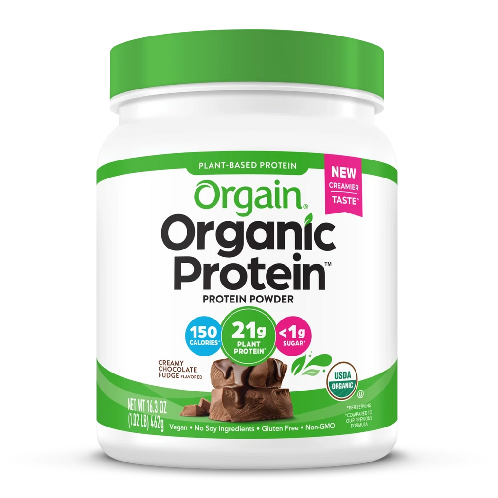 Proteína Vegetal Orgánica en Polvo Chocolate Fudge Cremoso - Orgain