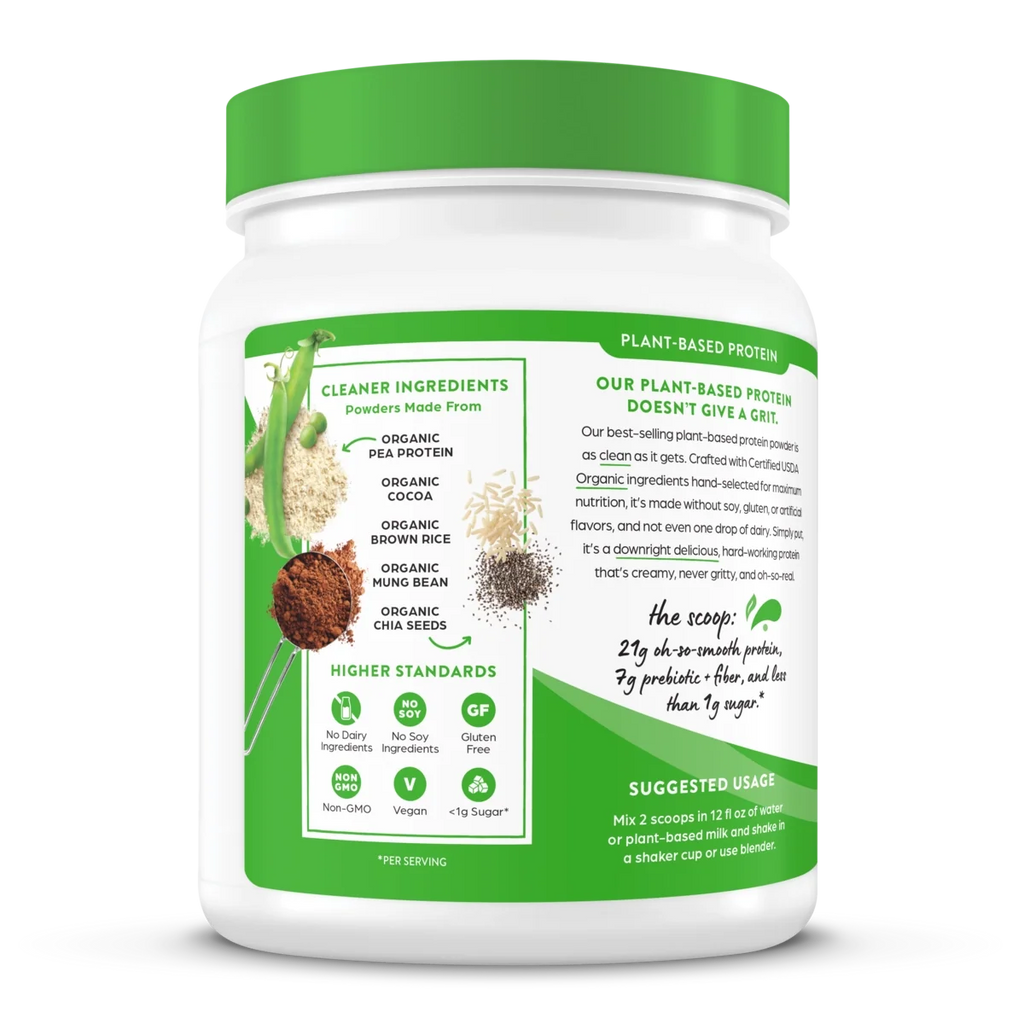 Proteína Vegetal Orgánica en Polvo Chocolate Fudge Cremoso - Orgain