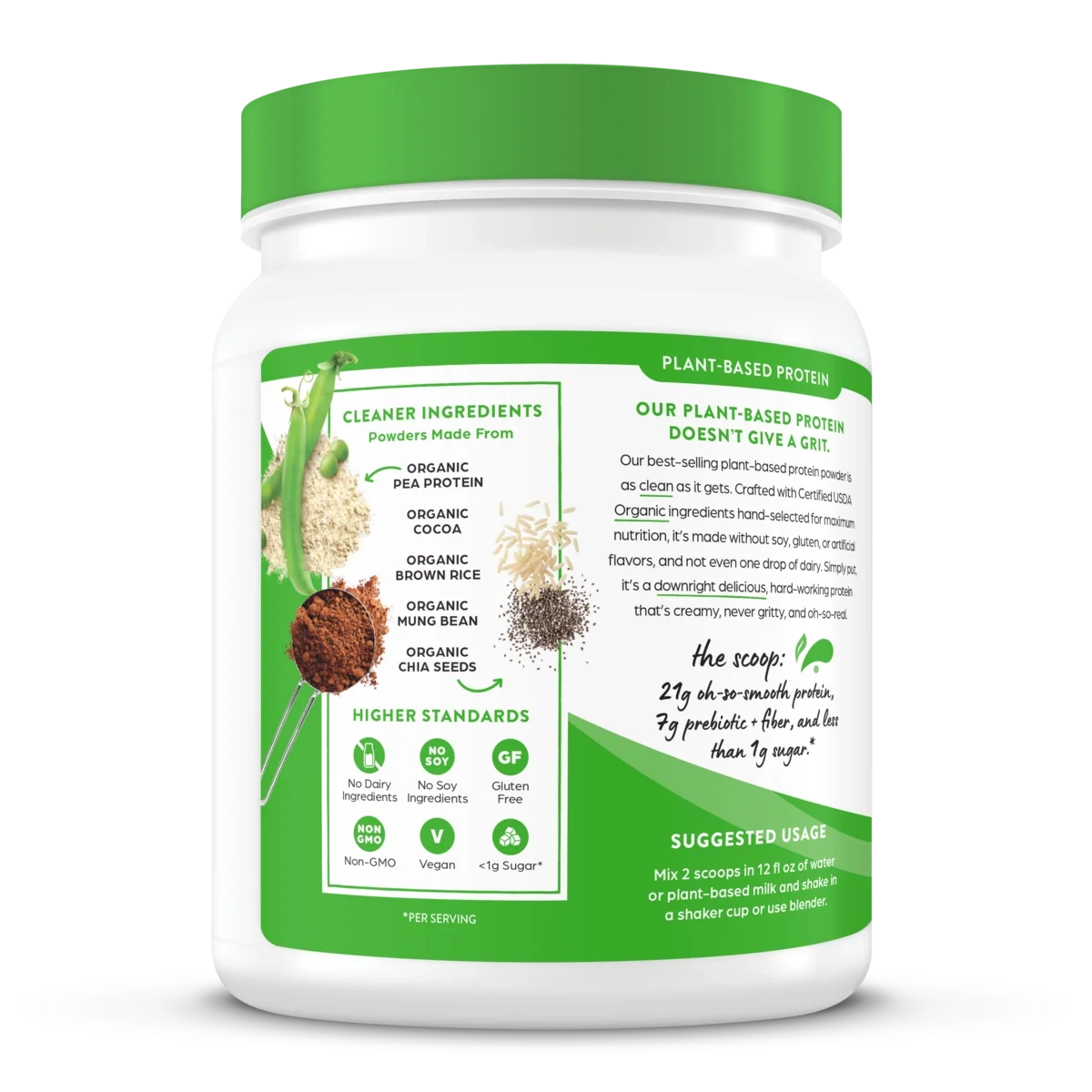 Proteína Vegetal Orgánica en Polvo Chocolate Fudge Cremoso - Orgain