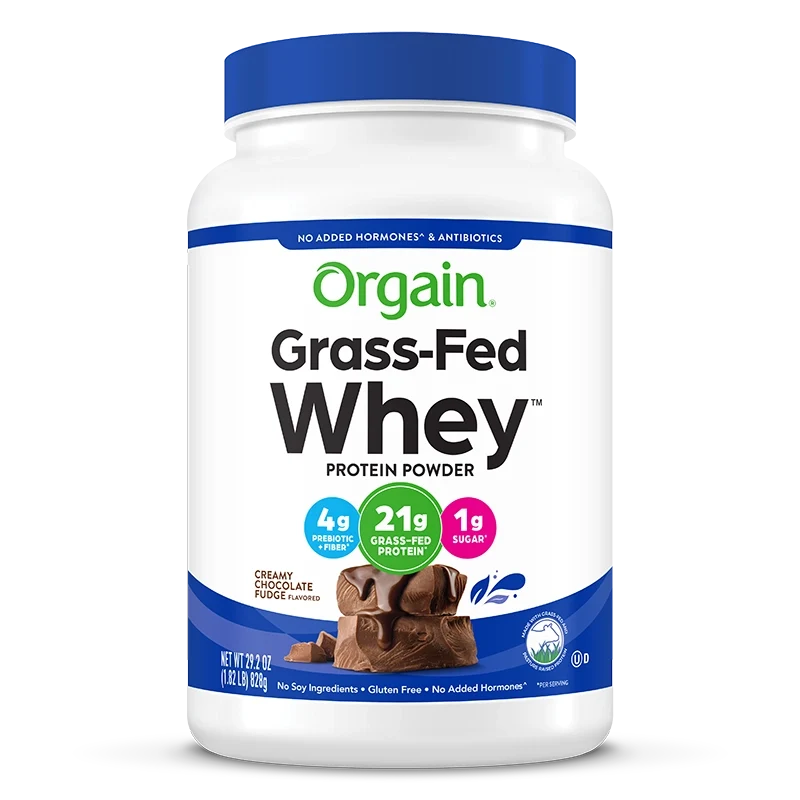 Proteína de Suero de Pastura en Polvo Chocolate Fudge Cremoso - Orgain