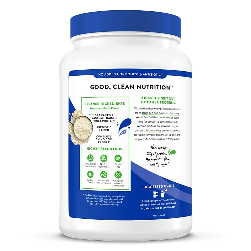 Proteína de Suero de Pastura en Polvo Chocolate Fudge Cremoso - Orgain