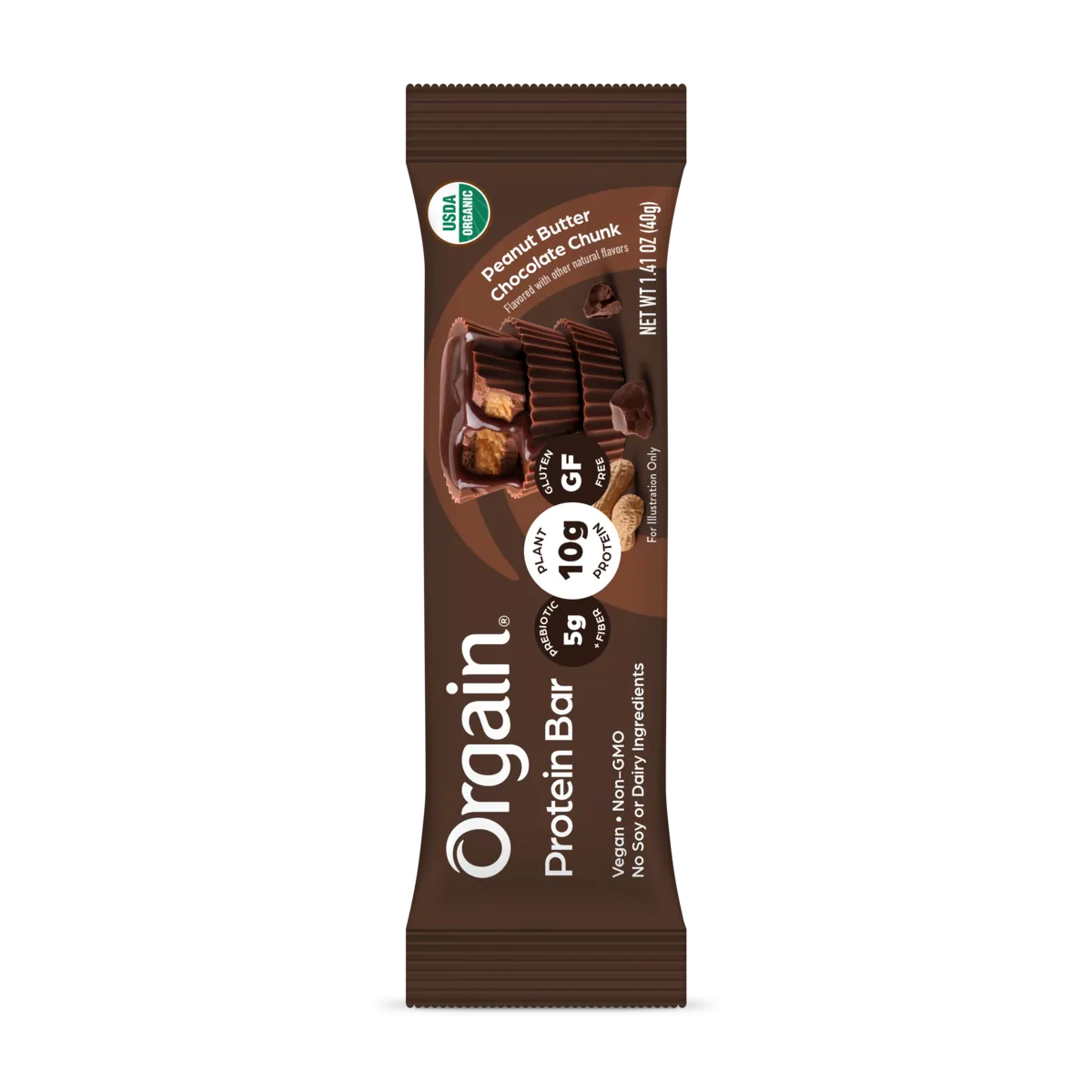 Barra de Proteína Orgánica Mantequilla de Maní y Trozos de Chocolate - Orgain