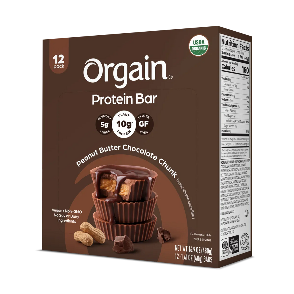 Barra de Proteína Orgánica Mantequilla de Maní y Trozos de Chocolate - Orgain