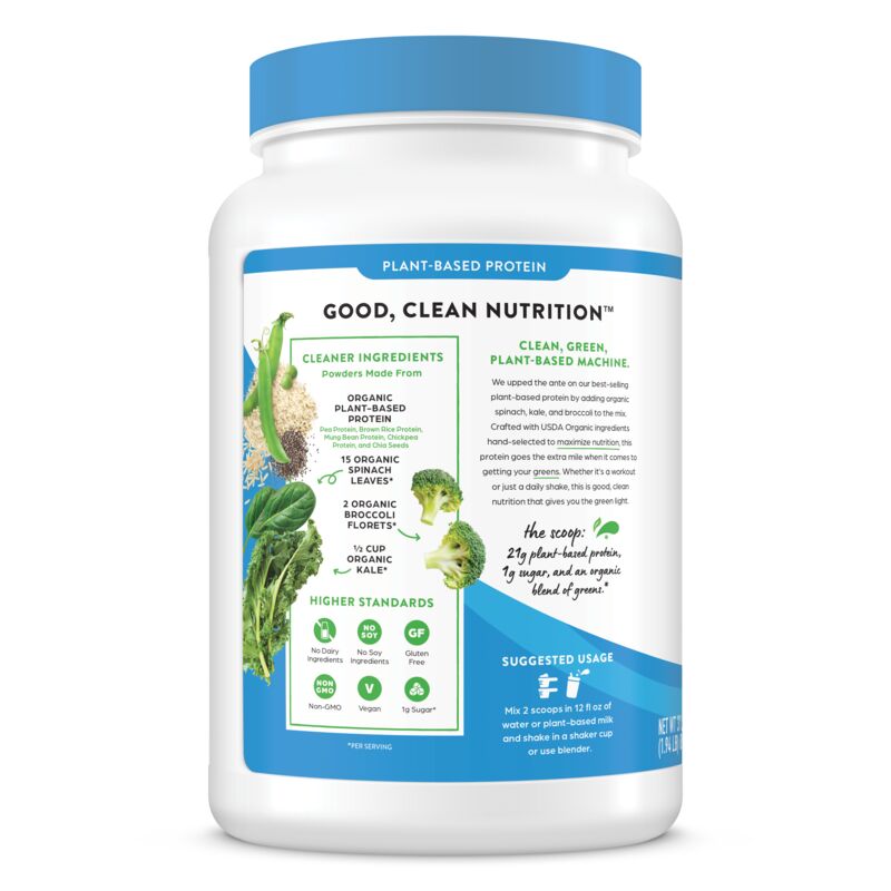 Proteína Vegetal Orgánica y Verdes en Polvo Vainilla - Orgain