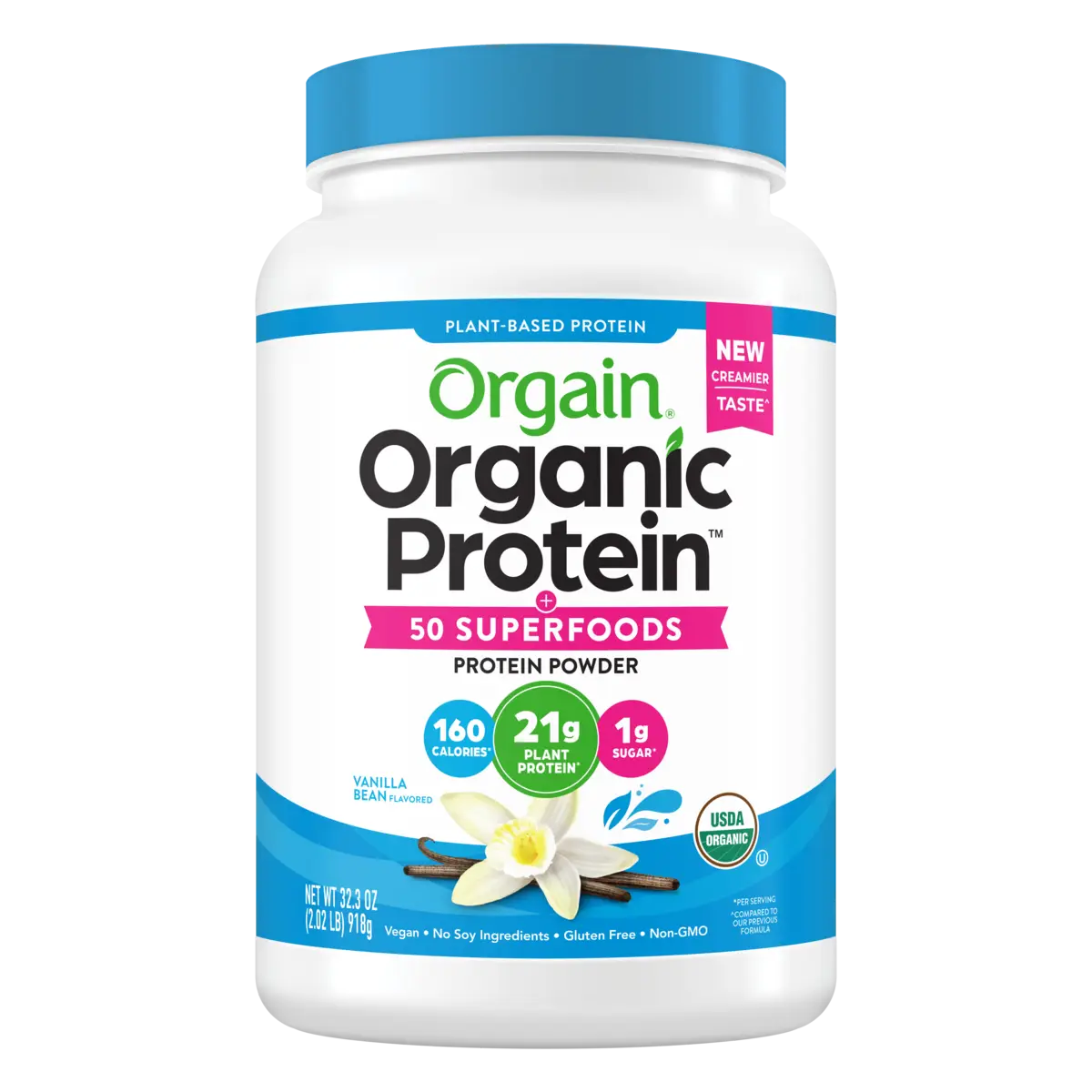 Proteína Vegetal Orgánica y Superalimentos en Polvo Vainilla - Orgain