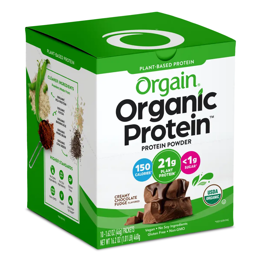 Proteína Vegetal Orgánica en Polvo Chocolate Fudge Cremoso - Orgain