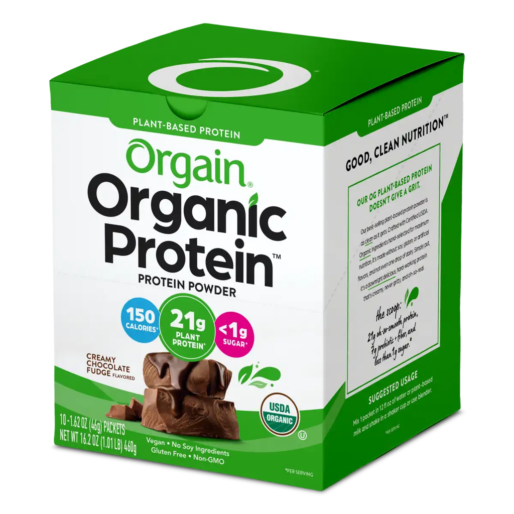 Proteína Vegetal Orgánica en Polvo Chocolate Fudge Cremoso - Orgain