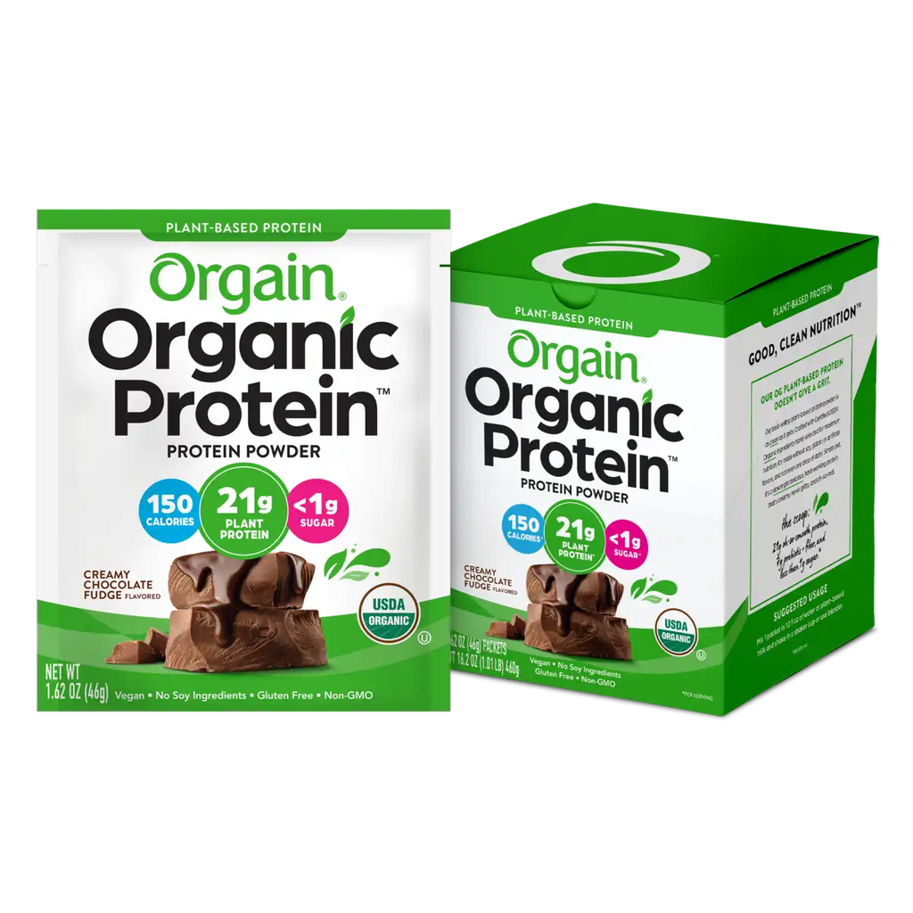 Proteína Vegetal Orgánica en Polvo Chocolate Fudge Cremoso - Orgain