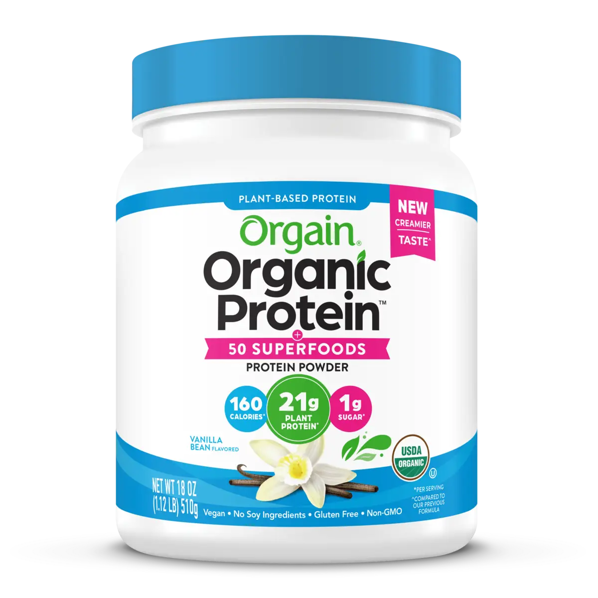 Proteína Vegetal Orgánica y Superalimentos en Polvo Vainilla - Orgain