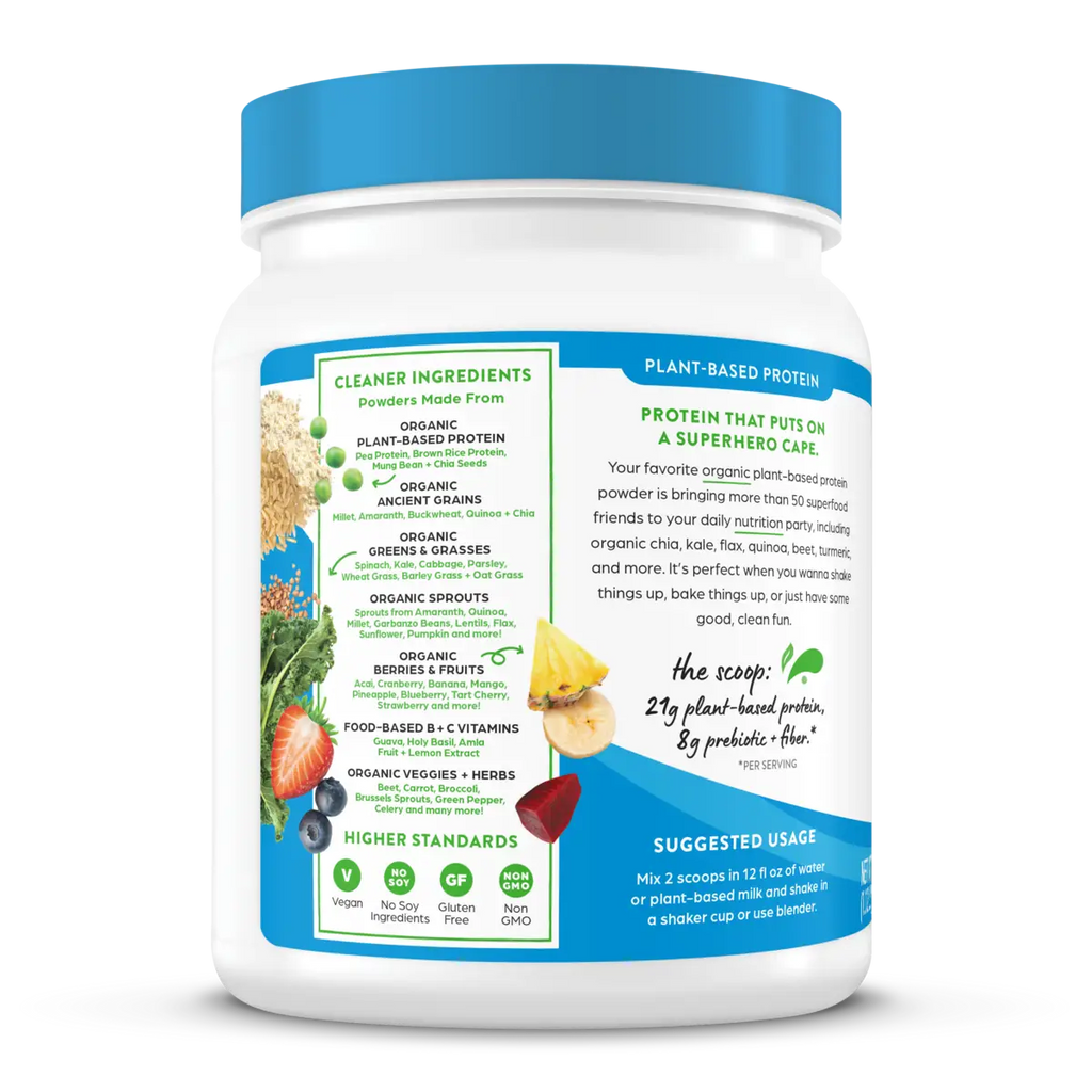 Proteína Vegetal Orgánica y Superalimentos en Polvo Vainilla - Orgain