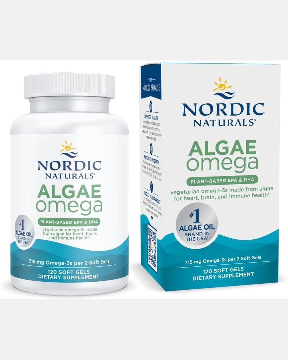 Algae Omega 715mg 120 Softgels Nordic Naturals Vegano