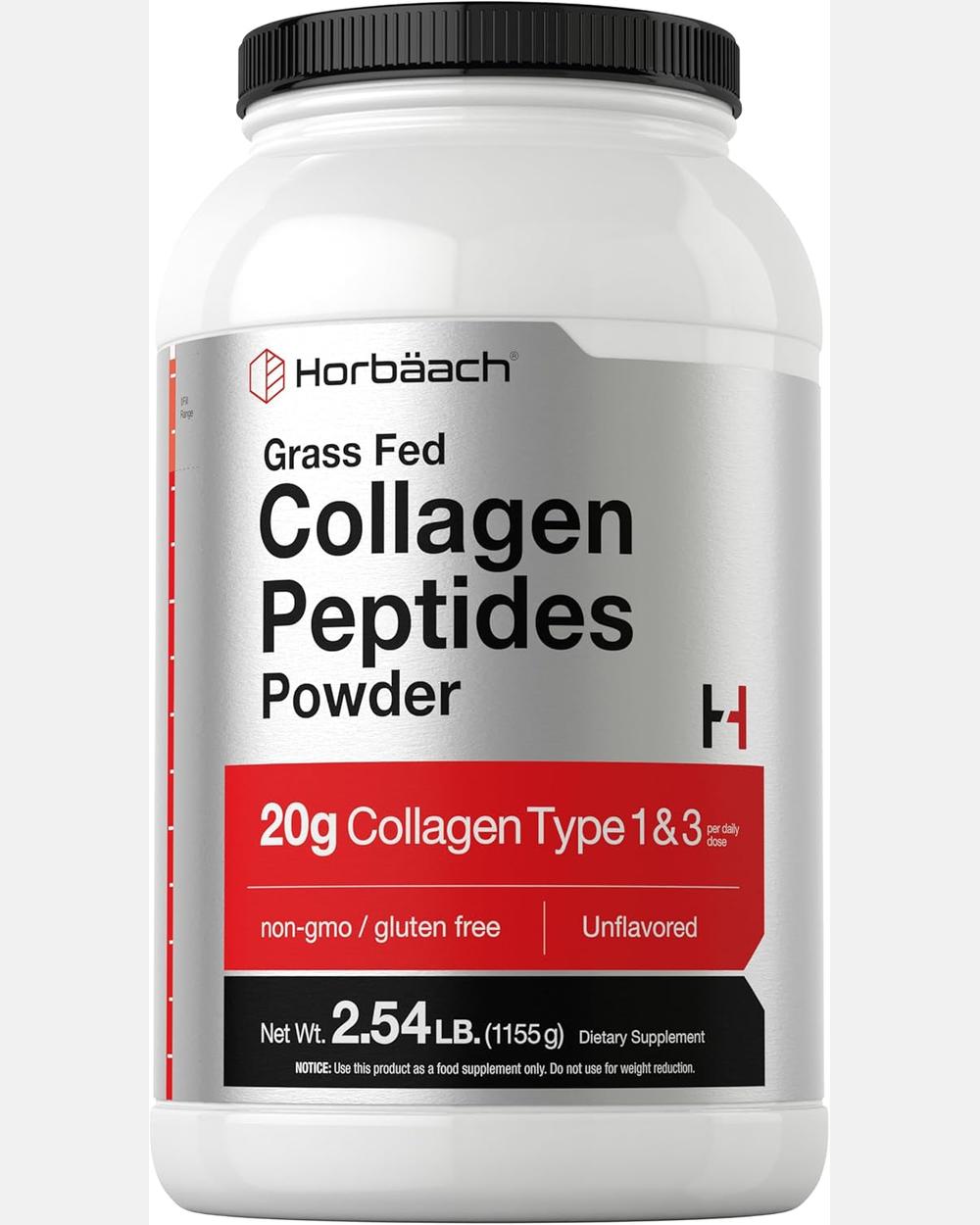 Collagen Peptides Powder 40oz | Polvo de Colágeno Tipo I & III de Pastura - Horbaach
