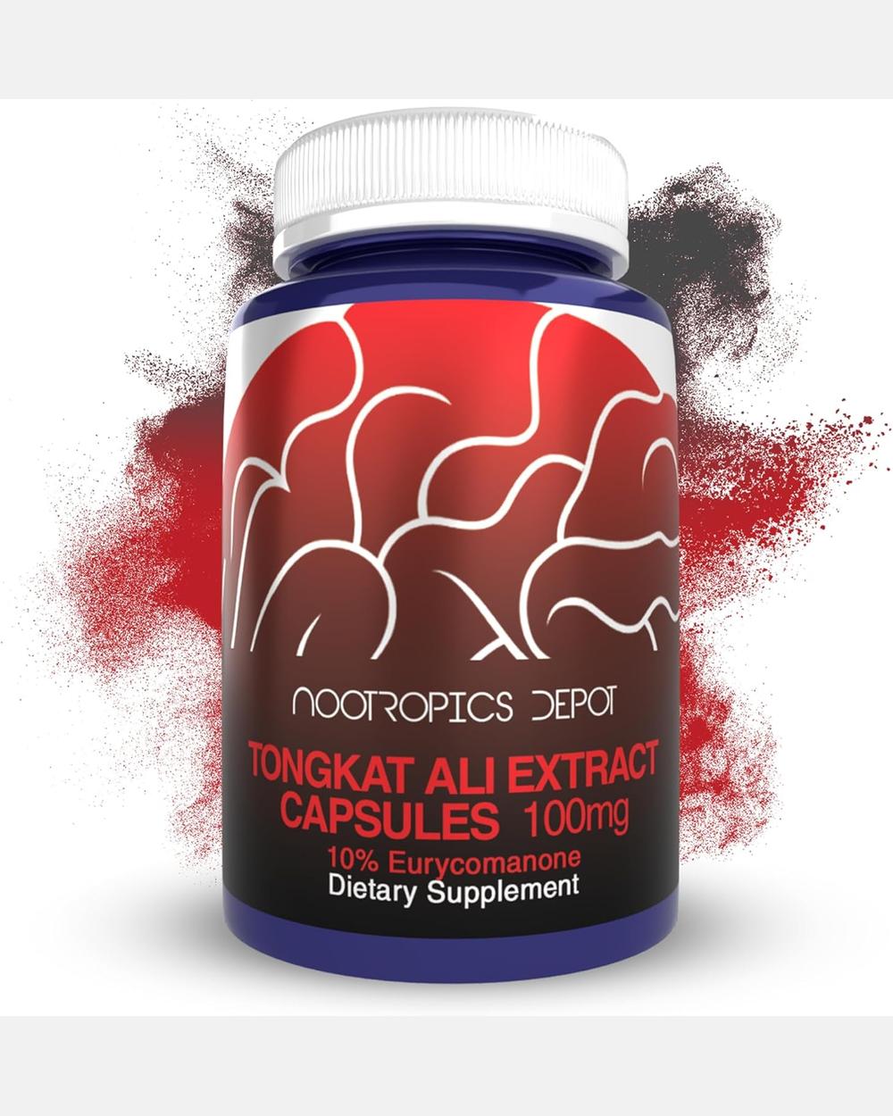 Tongkat Ali 100mg 60 Cápsulas | 10% Eurycomanona - Nootropics Depot