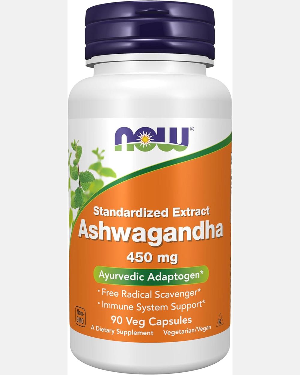 Ashwagandha 450 mg – 90 cápsulas vegetales - NOW Foods