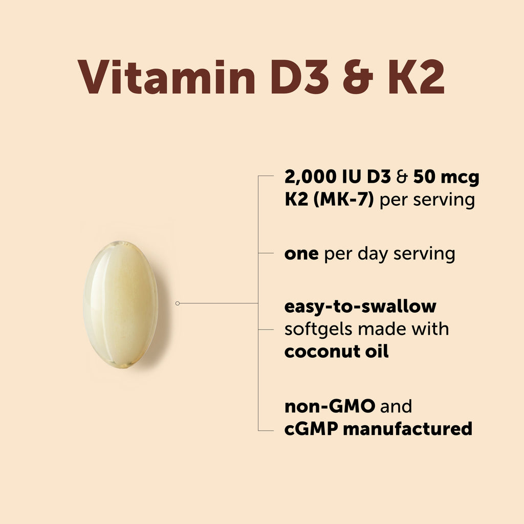Vitamina D3 K2 con Aceite de Coco - Micro Ingredients
