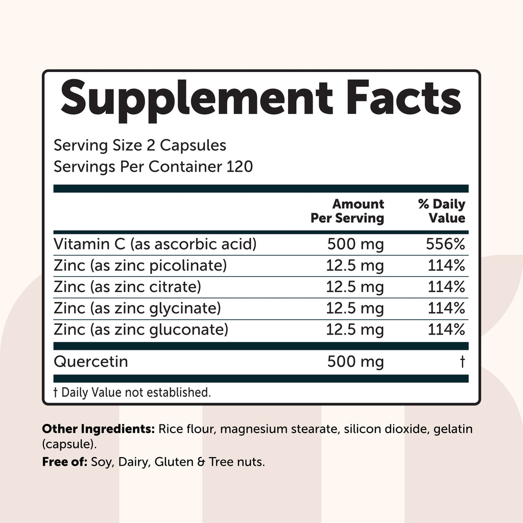 Complejo de Zinc y Quercetina 6 en 1 - Micro Ingredients