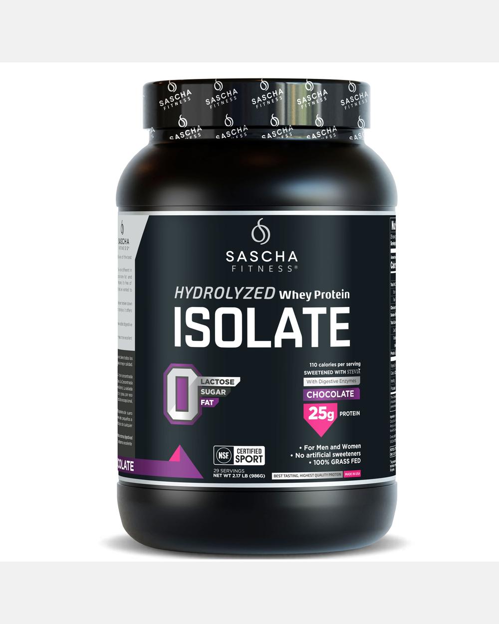 Whey Protein Isolate Chocolate – Sascha Fitness