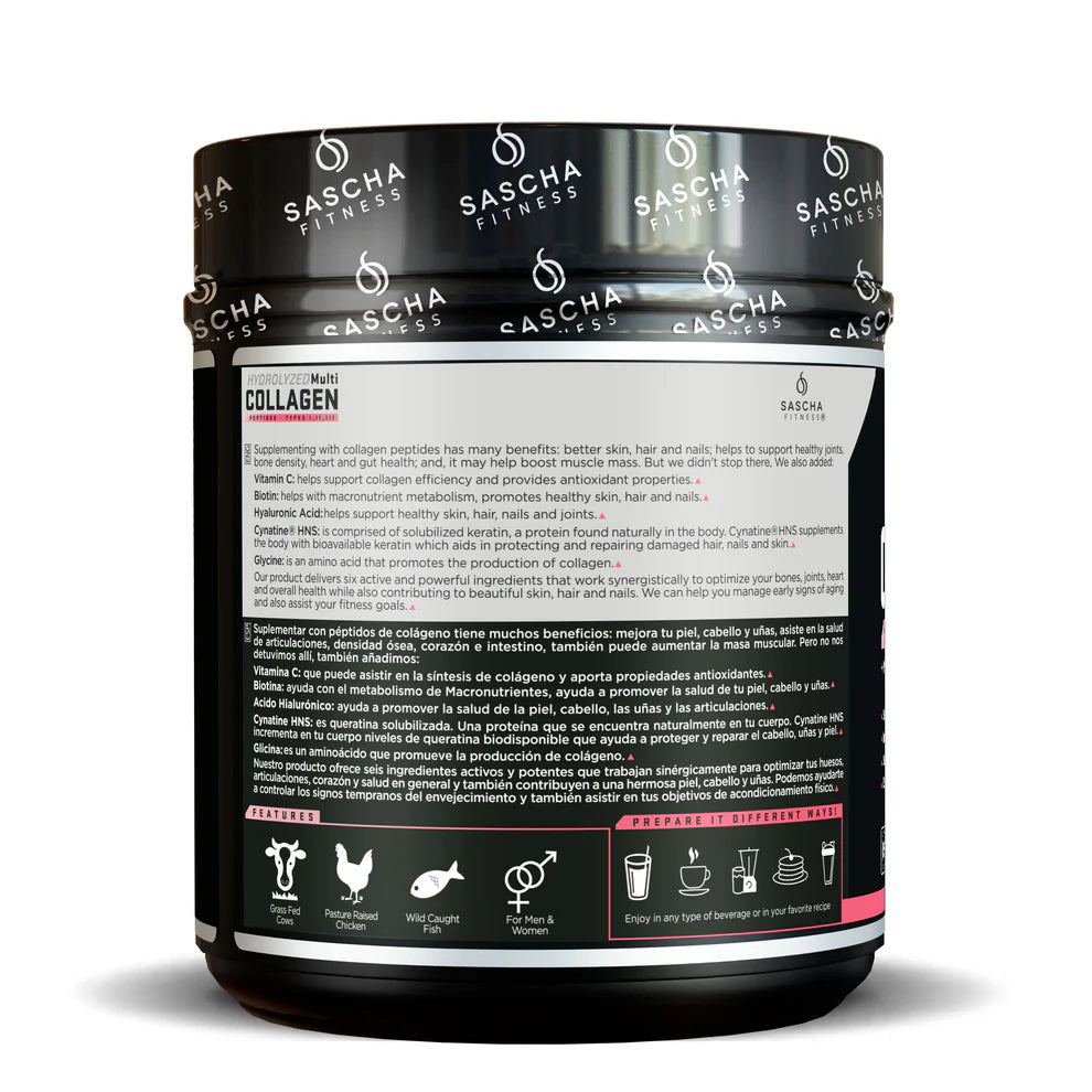 Colágeno Hidrolizado sabor Strawberry Lemonade – Sascha Fitness