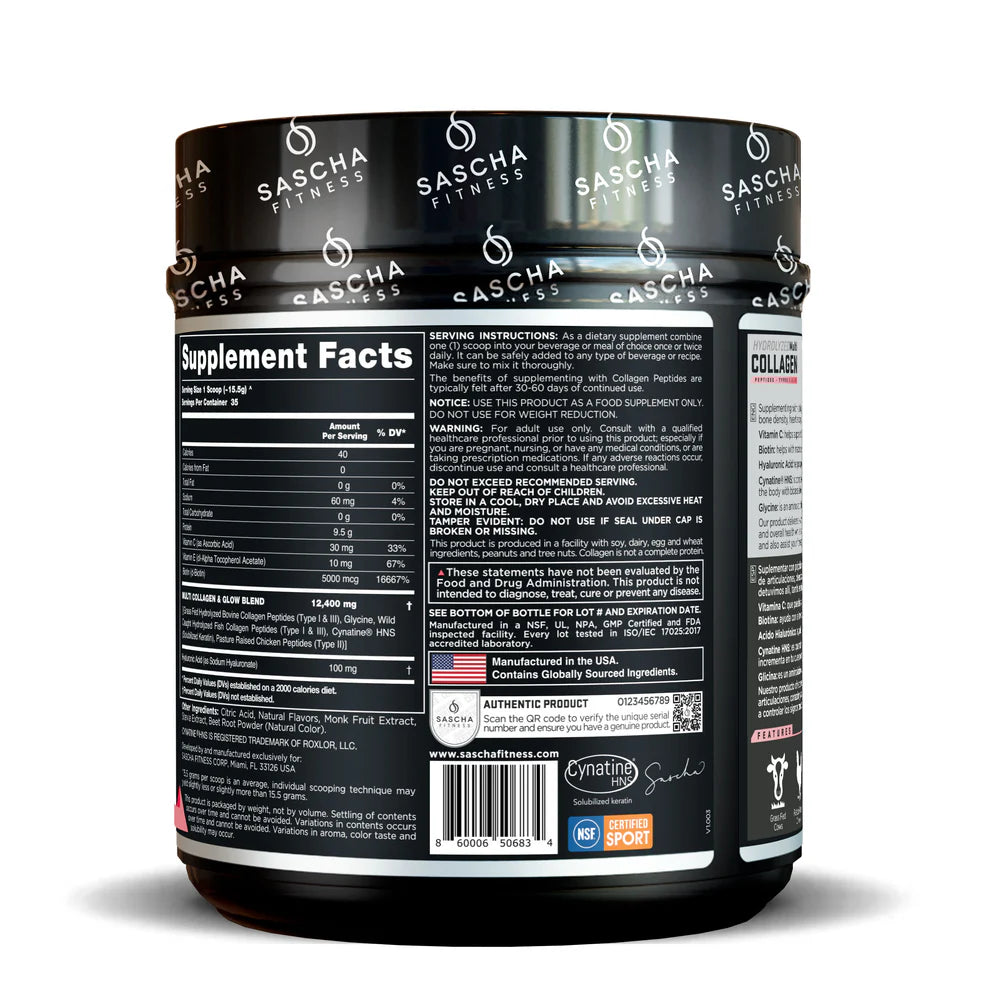 Colágeno Hidrolizado sabor Strawberry Lemonade – Sascha Fitness