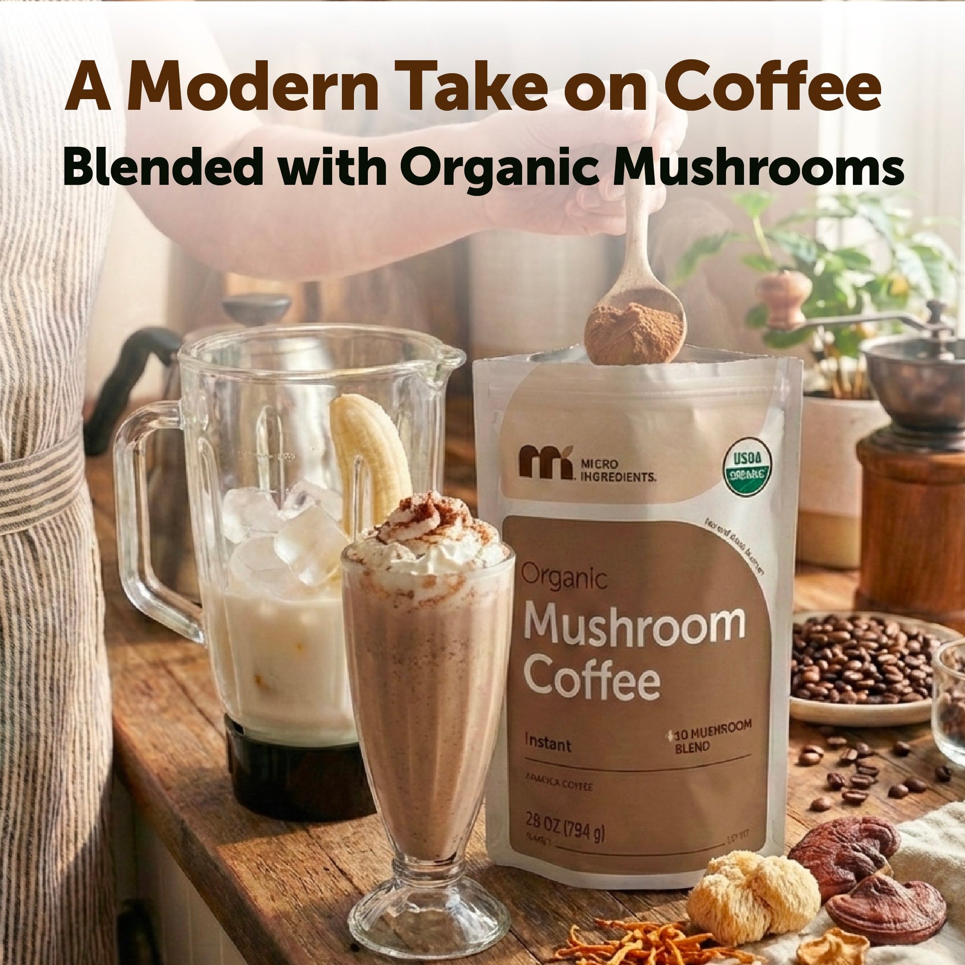Café de Hongos Instantáneo 10 en 1 - Micro Ingredients